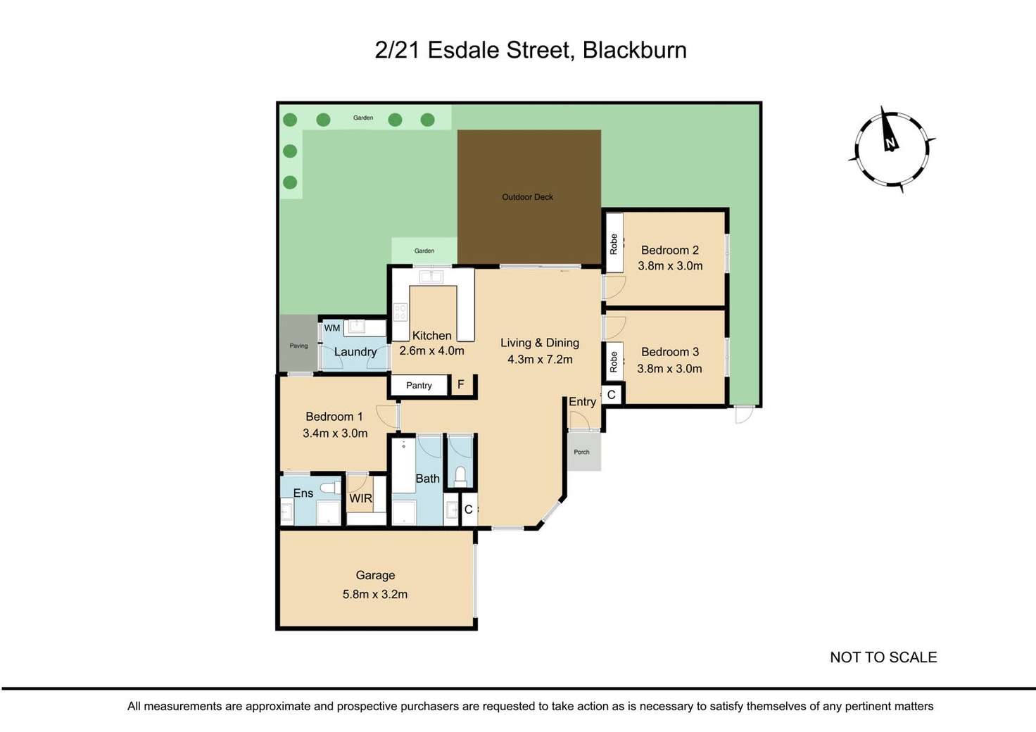 Floorplan of Homely unit listing, 2/21 Esdale Street, Blackburn VIC 3130