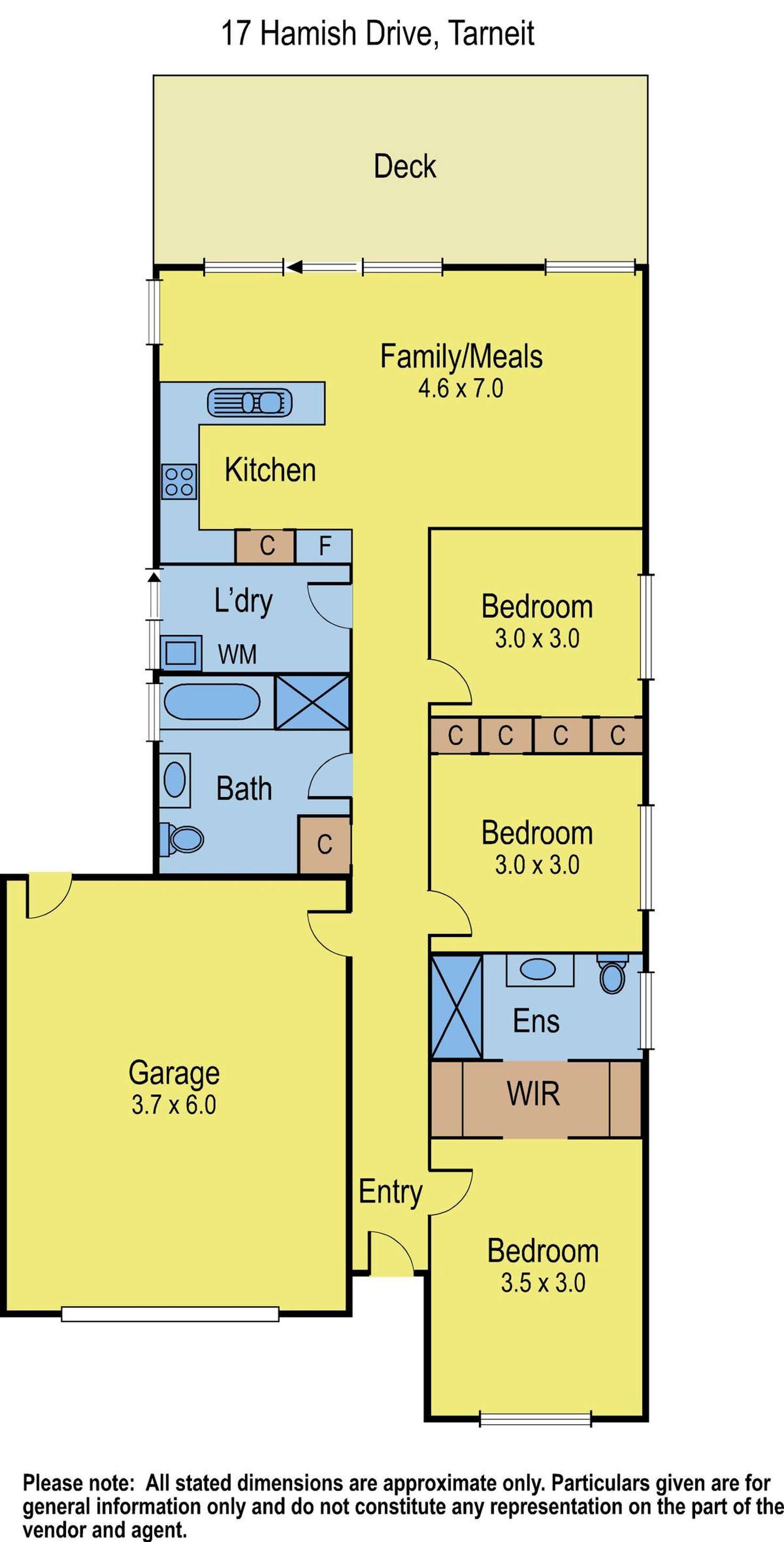 Floorplan of Homely house listing, 17 Hamish Drive, Tarneit VIC 3029