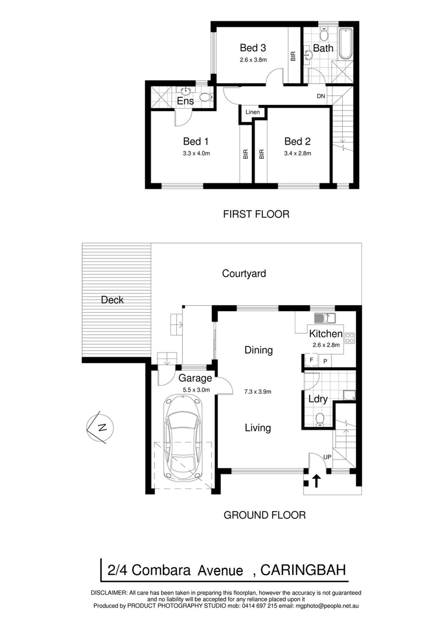 Floorplan of Homely townhouse listing, 2/4-6 Combara Avenue, Caringbah NSW 2229