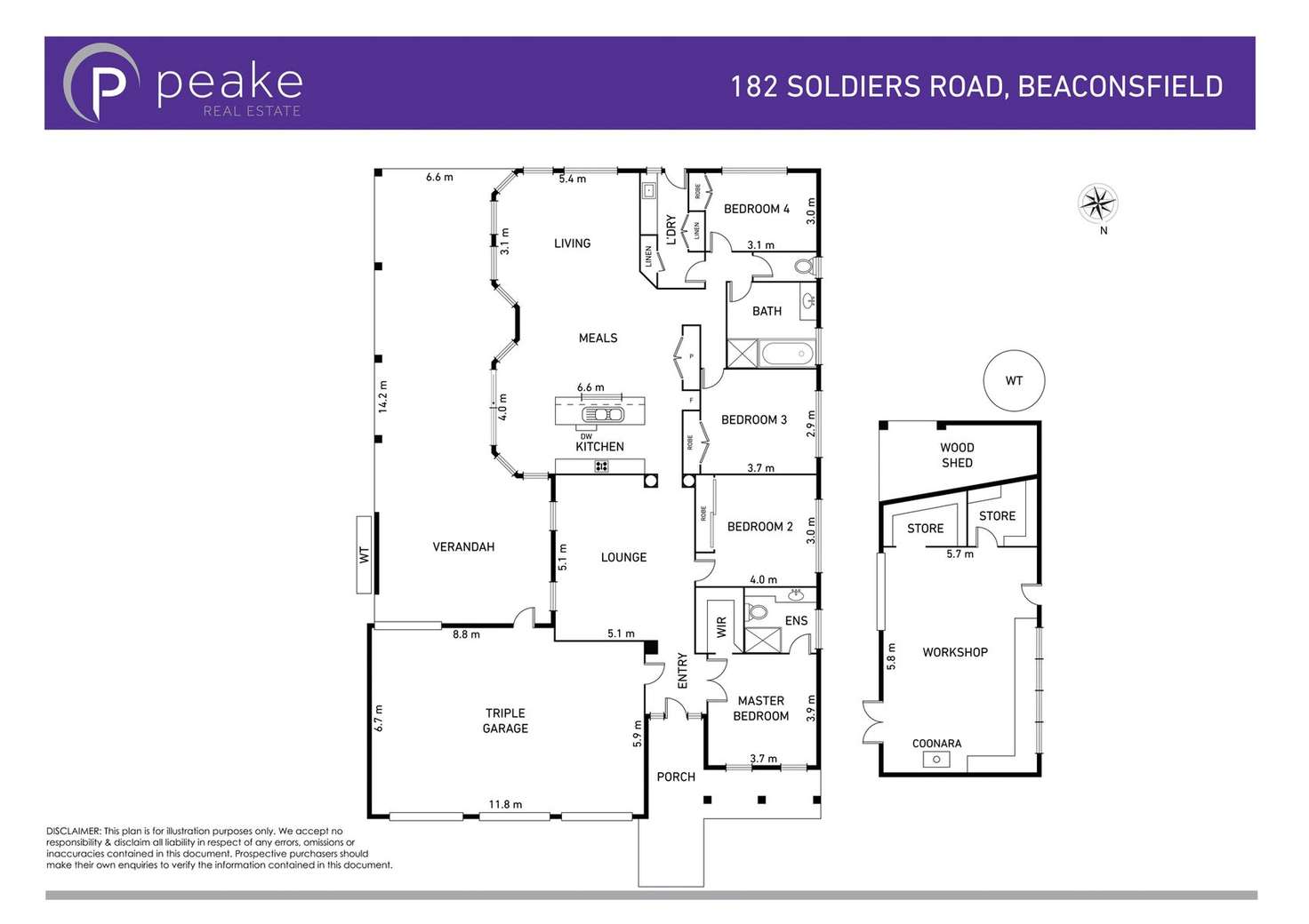 Floorplan of Homely house listing, 182 Soldiers Road, Beaconsfield VIC 3807