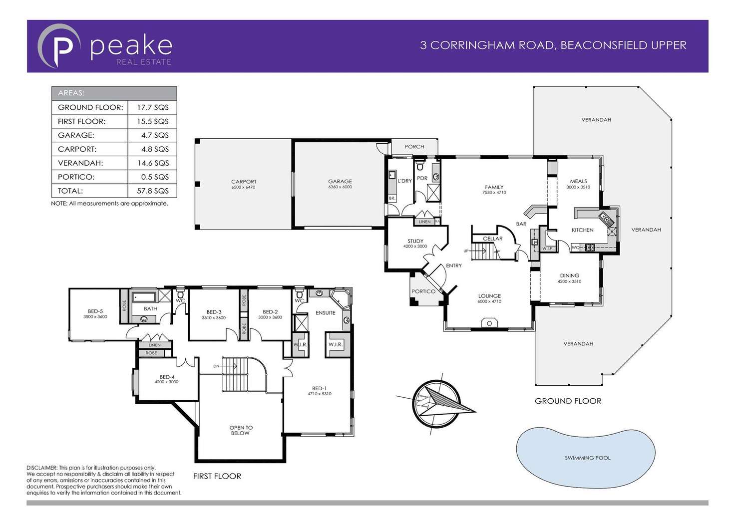 Floorplan of Homely house listing, 3 Corringham Road, Beaconsfield Upper VIC 3808