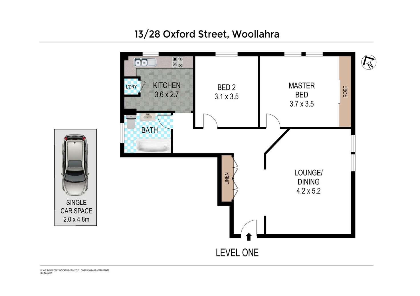 Floorplan of Homely apartment listing, 13/28 Oxford Street, Woollahra NSW 2025