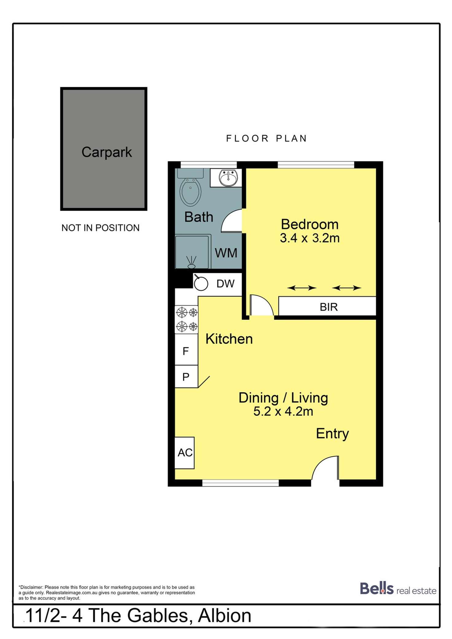 Floorplan of Homely apartment listing, 11/2-4 The Gables, Albion VIC 3020