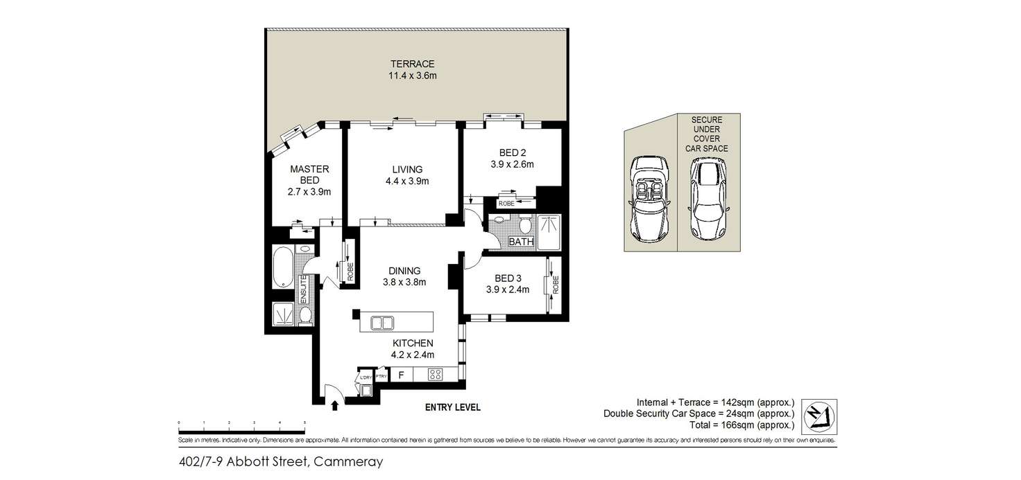 Floorplan of Homely apartment listing, 402/7-9 Abbott Street, Cammeray NSW 2062
