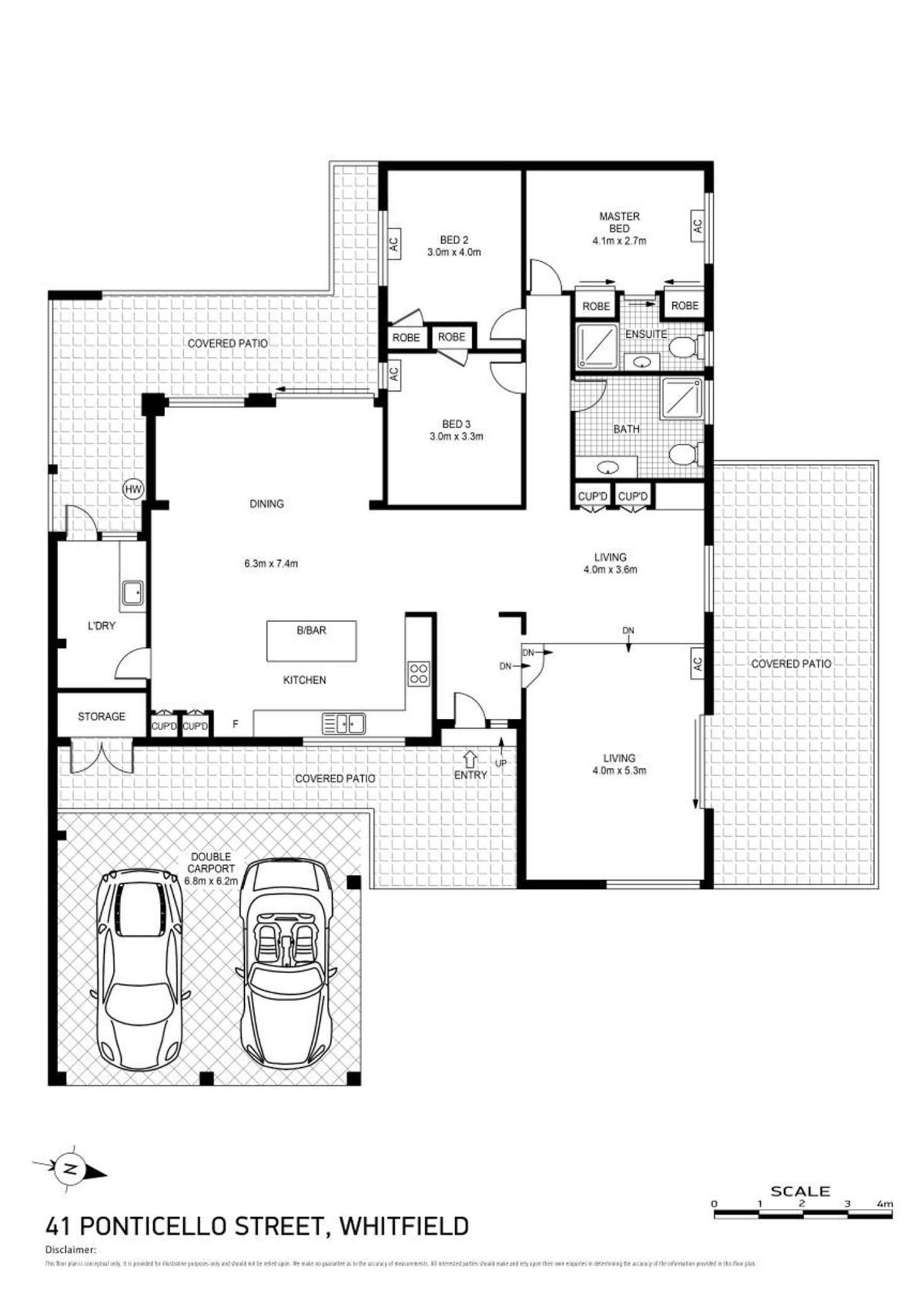 Floorplan of Homely house listing, 41 Ponticello Street, Whitfield QLD 4870