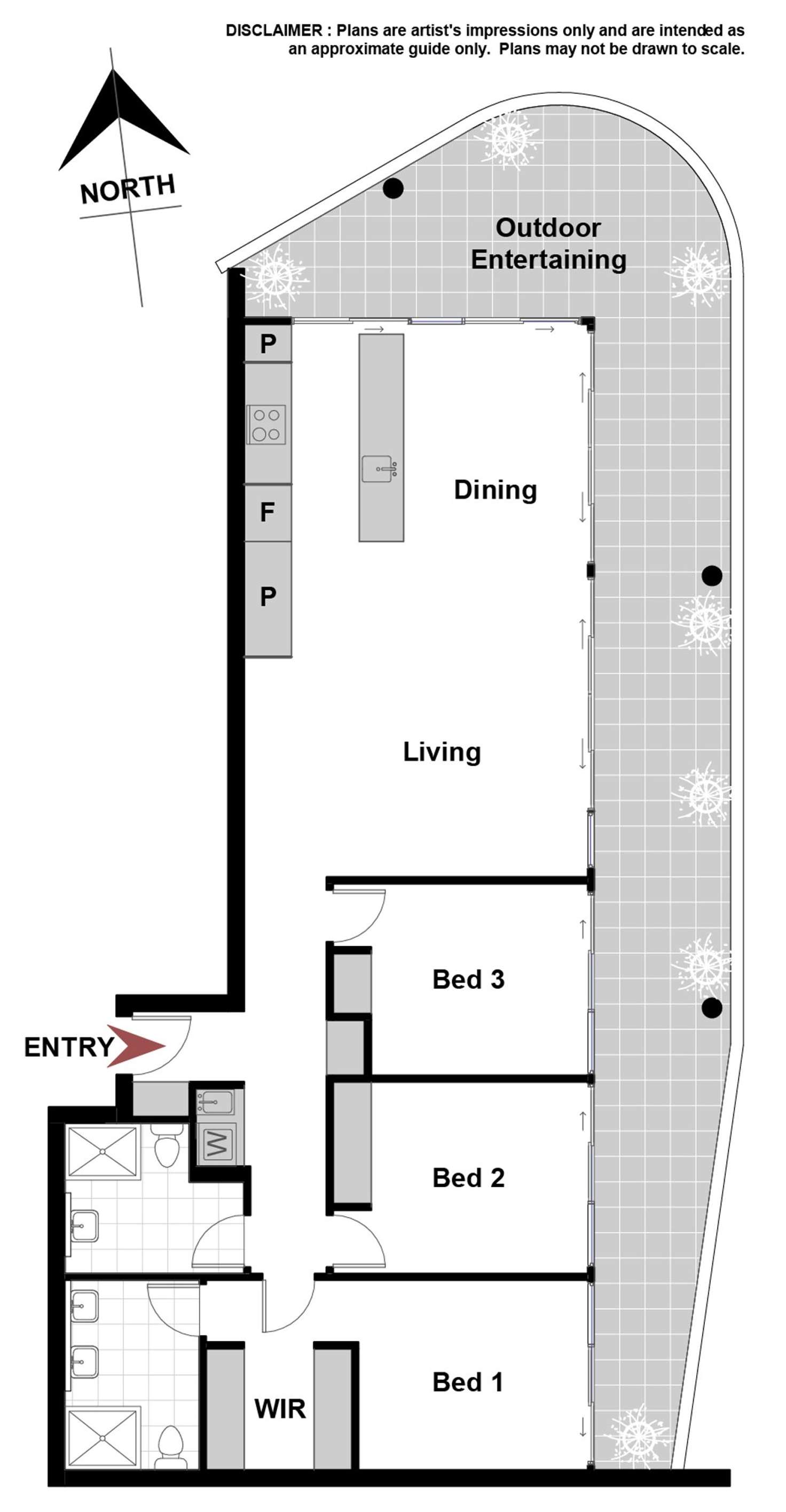 Floorplan of Homely apartment listing, 10/30 Blackall Street, Barton ACT 2600