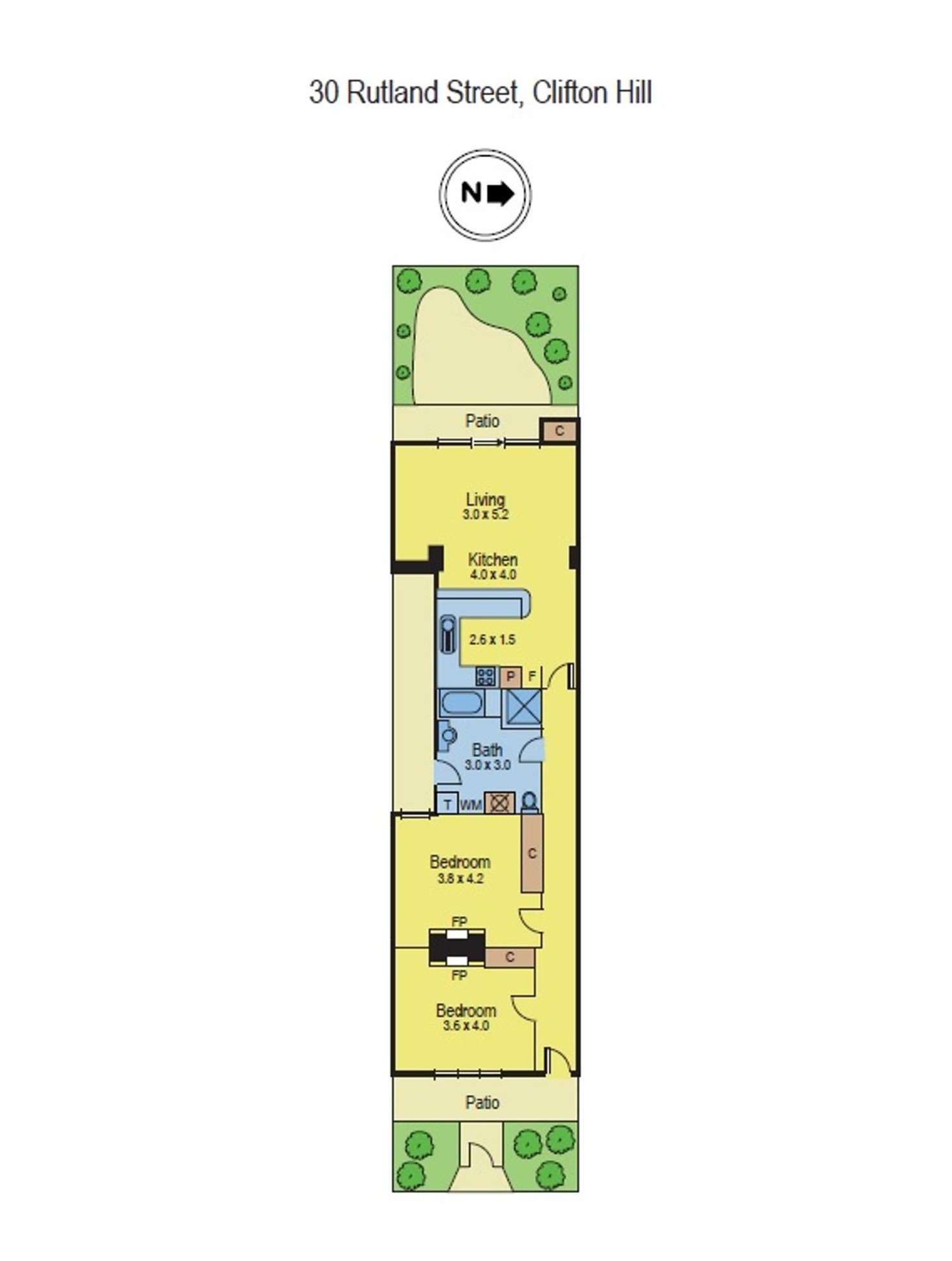 Floorplan of Homely house listing, 33 Rutland Street, Clifton Hill VIC 3068