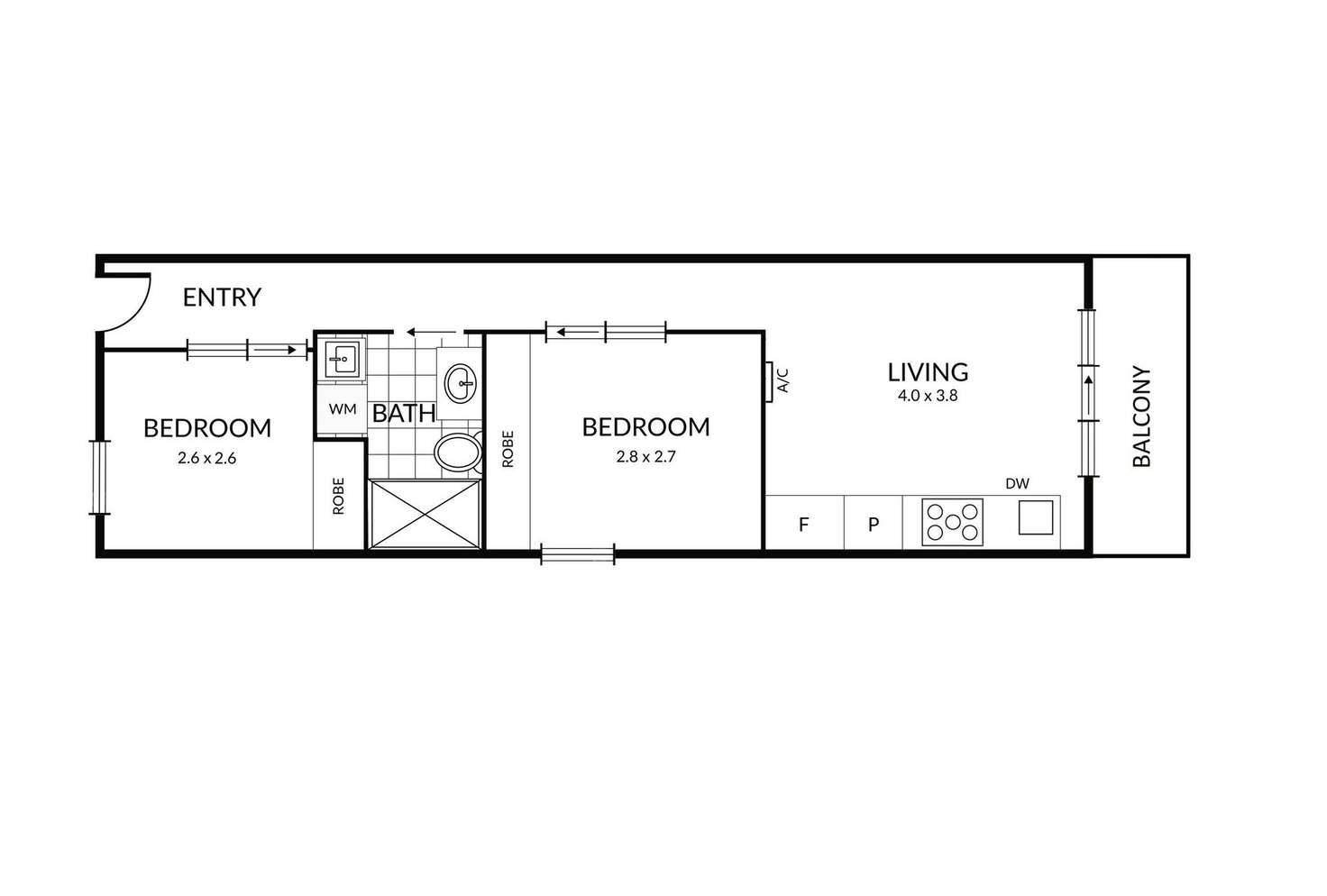 Floorplan of Homely apartment listing, 5.17/20 Shamrock Street, Abbotsford VIC 3067