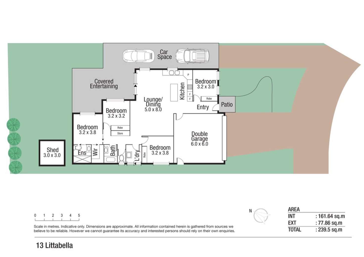 Floorplan of Homely house listing, 13 Littabella Place, Bushland Beach QLD 4818