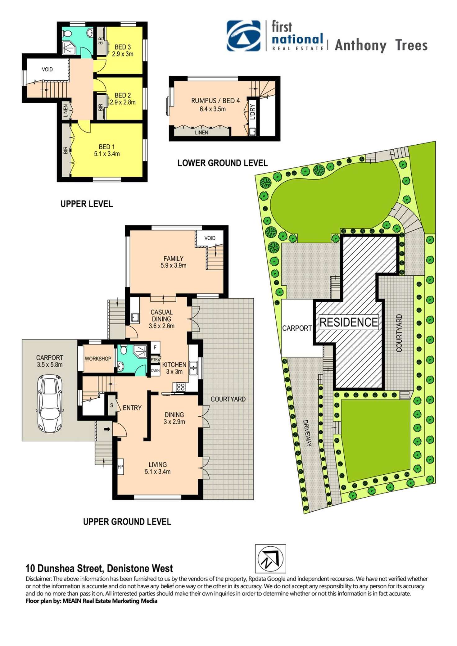 Floorplan of Homely house listing, 10 Dunshea Street, Denistone West NSW 2114