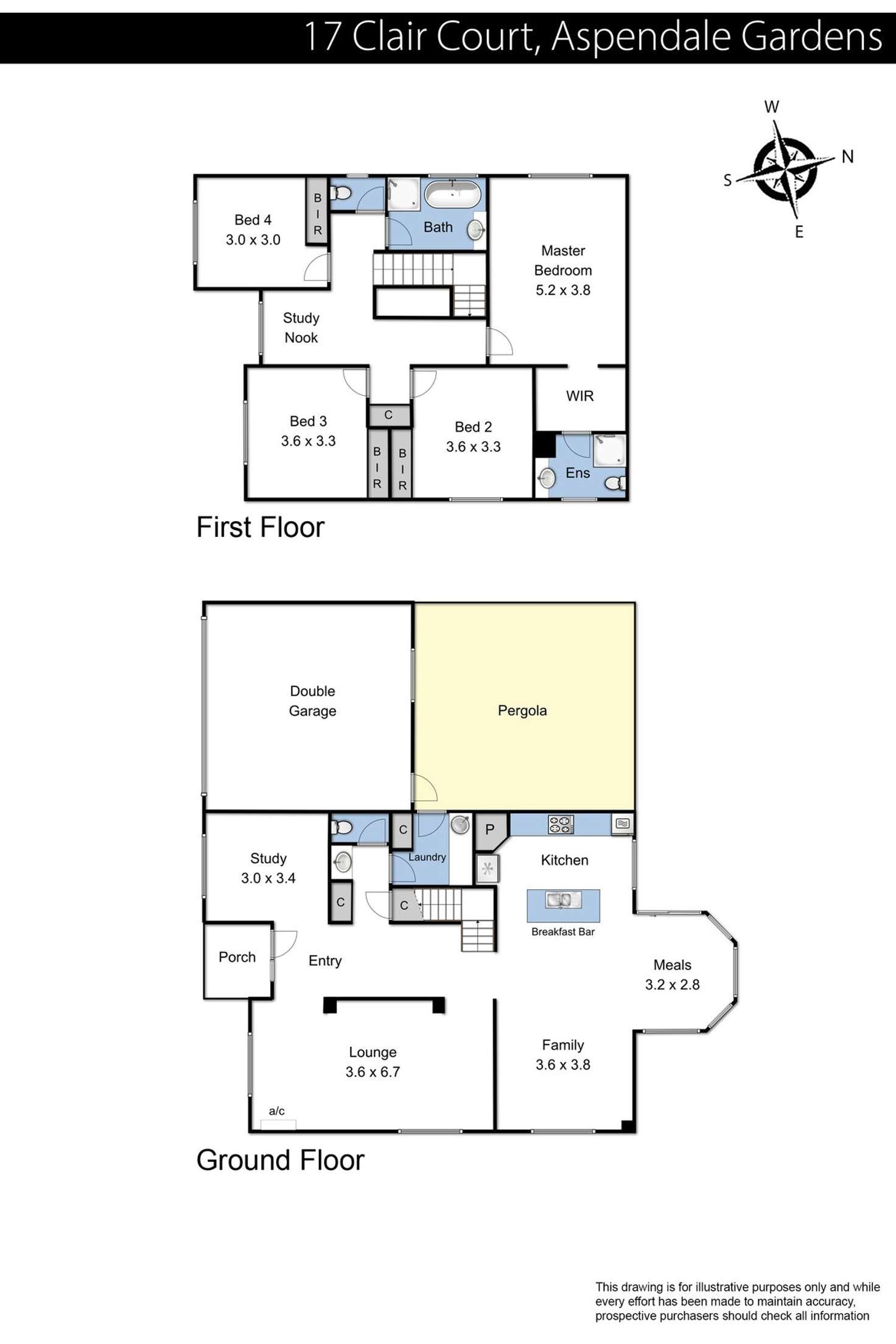 Floorplan of Homely house listing, 17 Clair Court, Aspendale Gardens VIC 3195