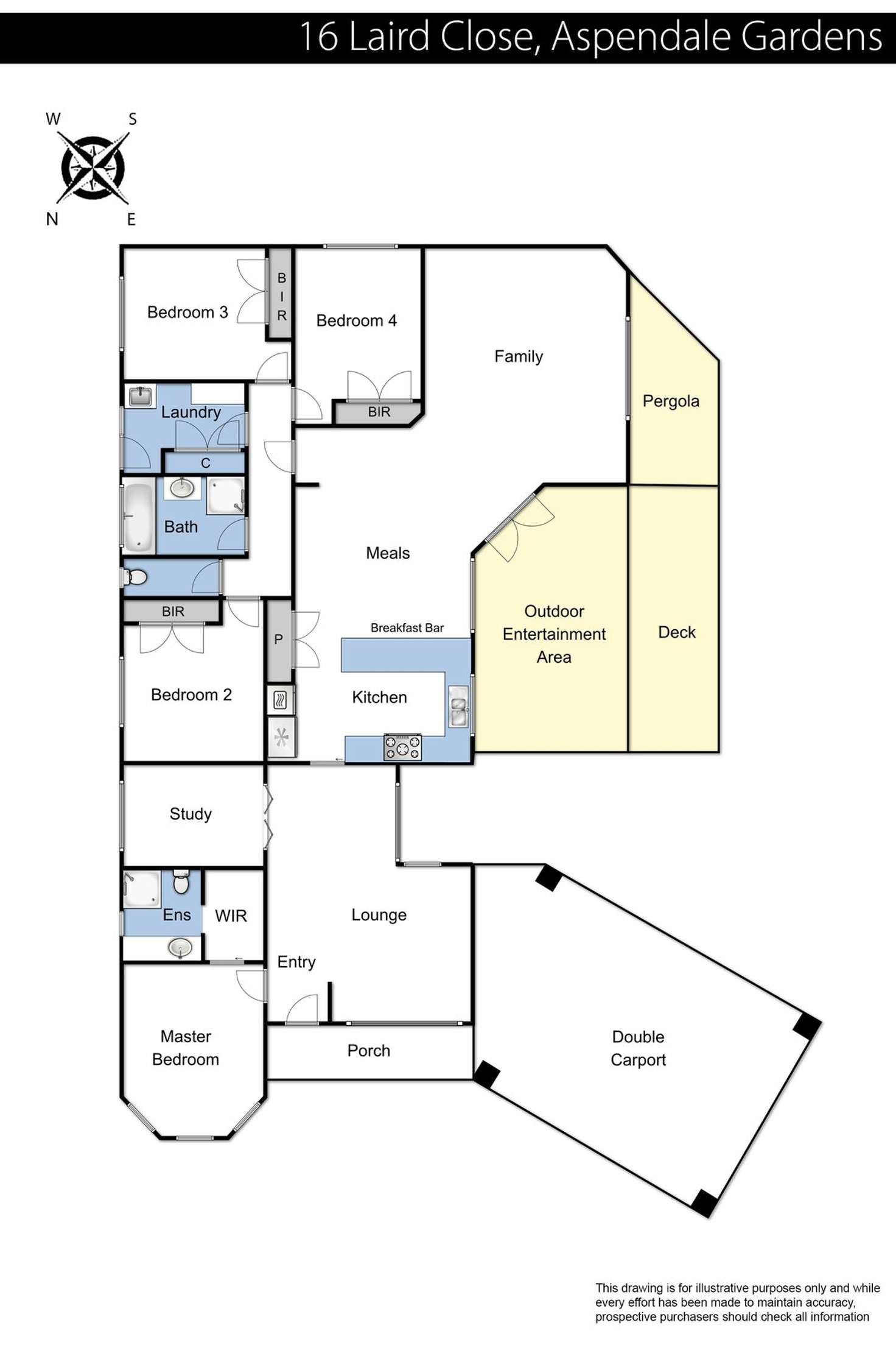 Floorplan of Homely house listing, 16 Laird Close, Aspendale Gardens VIC 3195