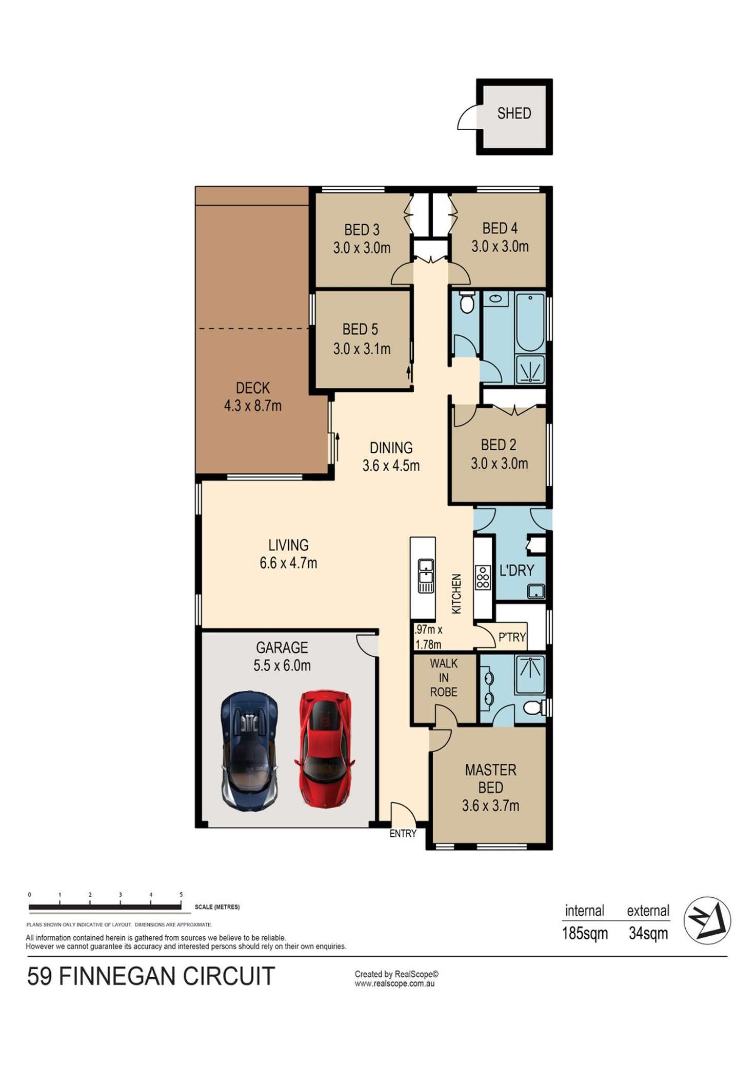 Floorplan of Homely house listing, 59 Finnegan Circuit, Oxley QLD 4075