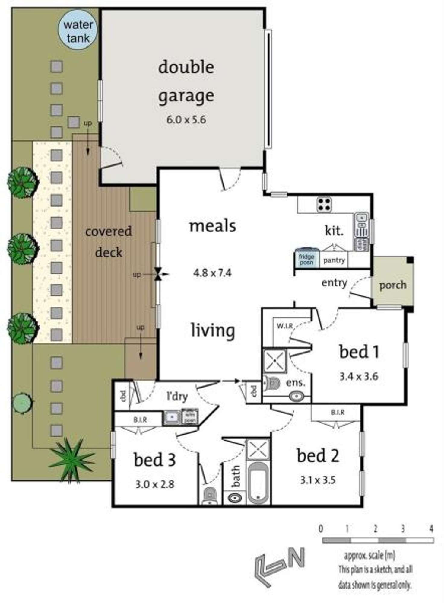 Floorplan of Homely unit listing, 2/13 Hedge End Road, Mitcham VIC 3132