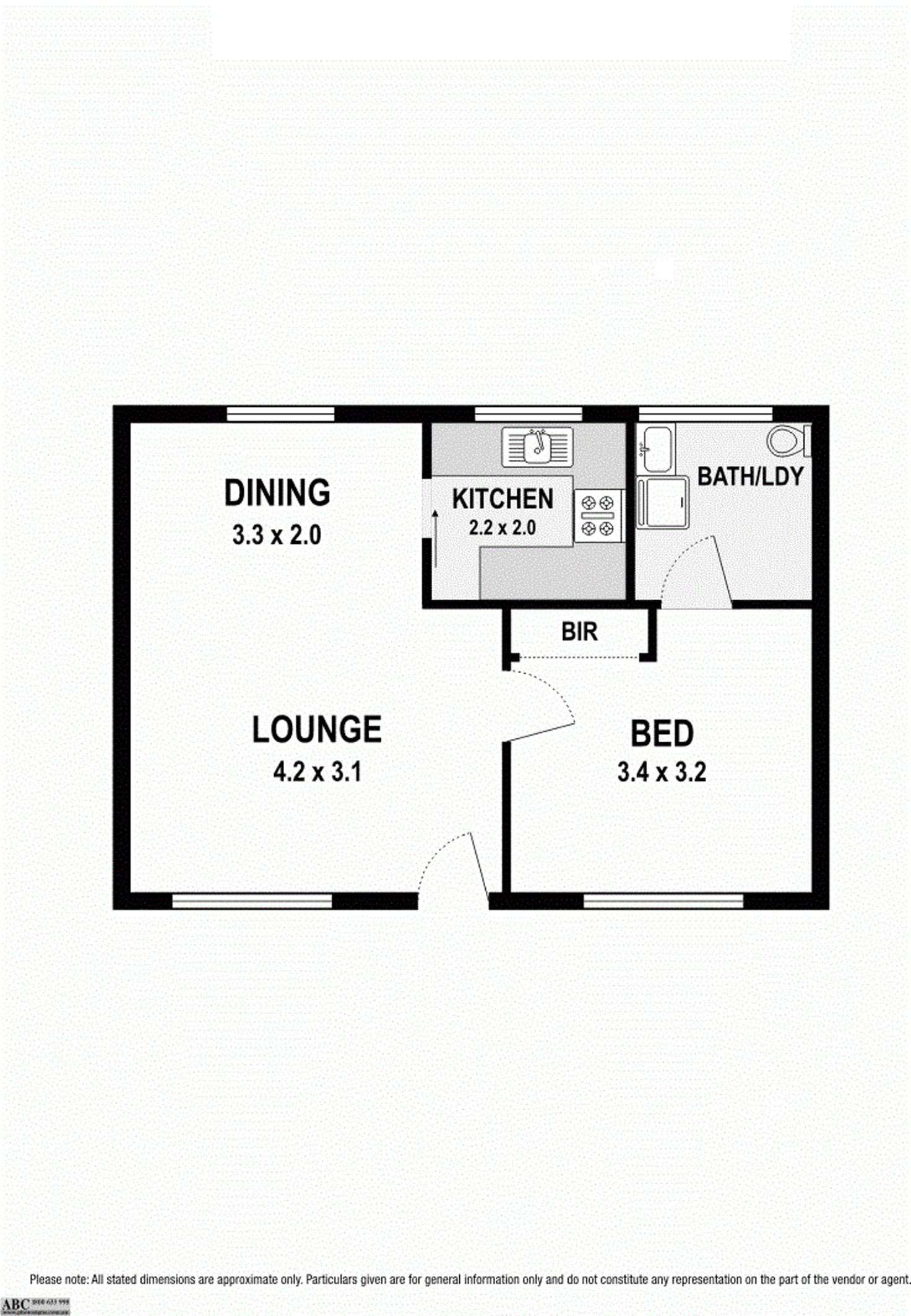 Floorplan of Homely apartment listing, 2/1 Allard Street, Brunswick West VIC 3055