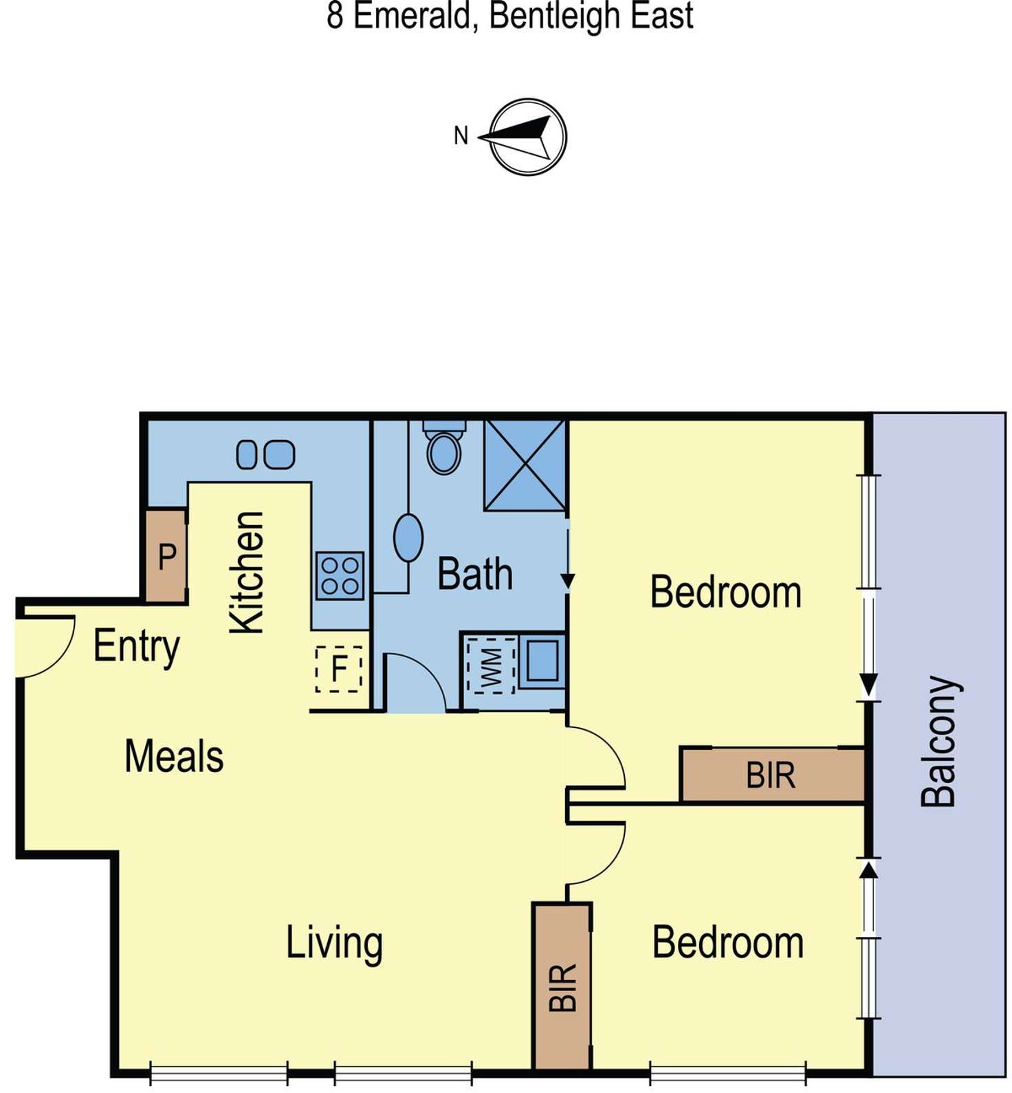 Floorplan of Homely apartment listing, 8/36 Browns Rd, Bentleigh East VIC 3165