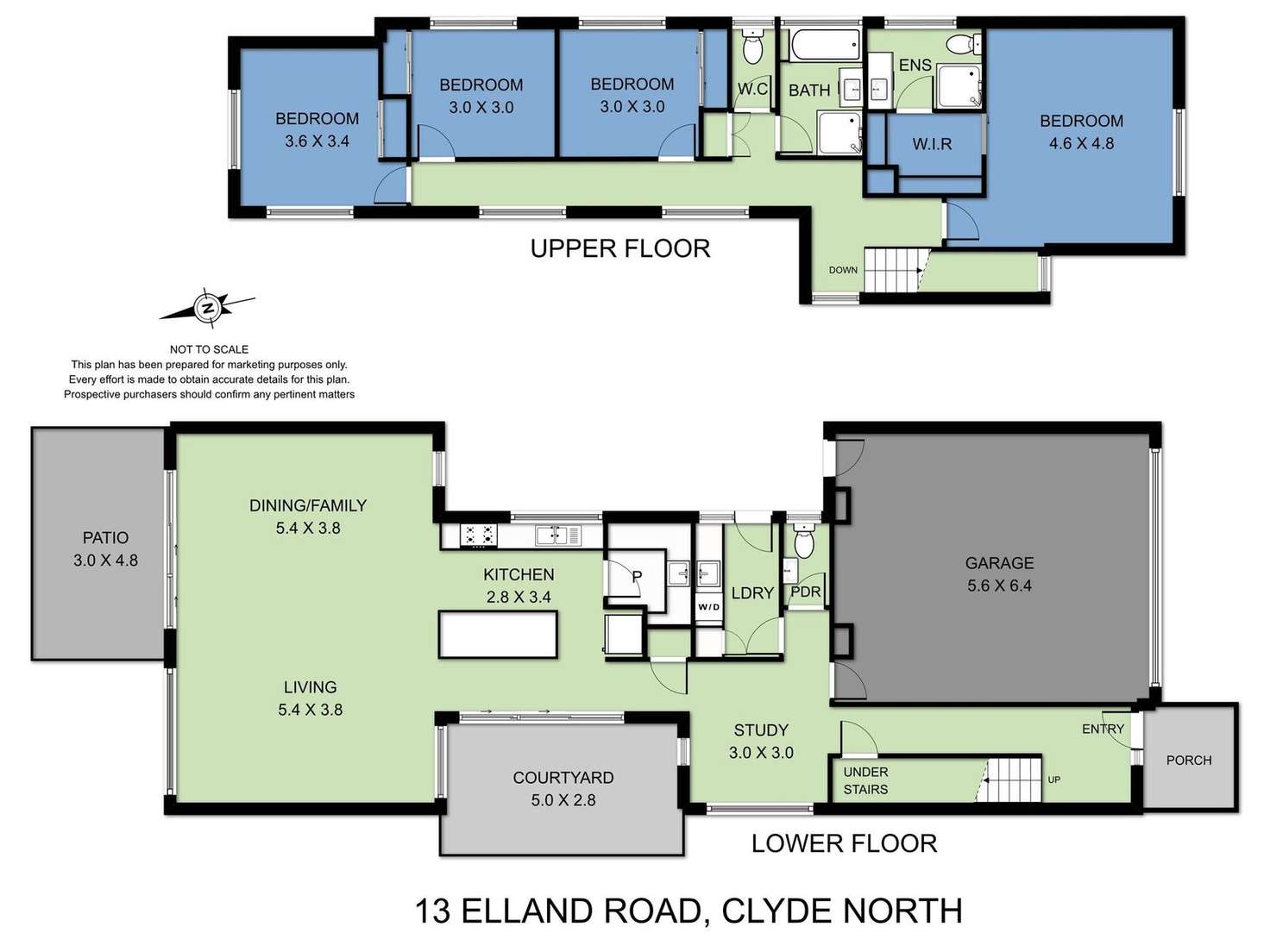 Floorplan of Homely house listing, 13 Elland Road, Clyde North VIC 3978