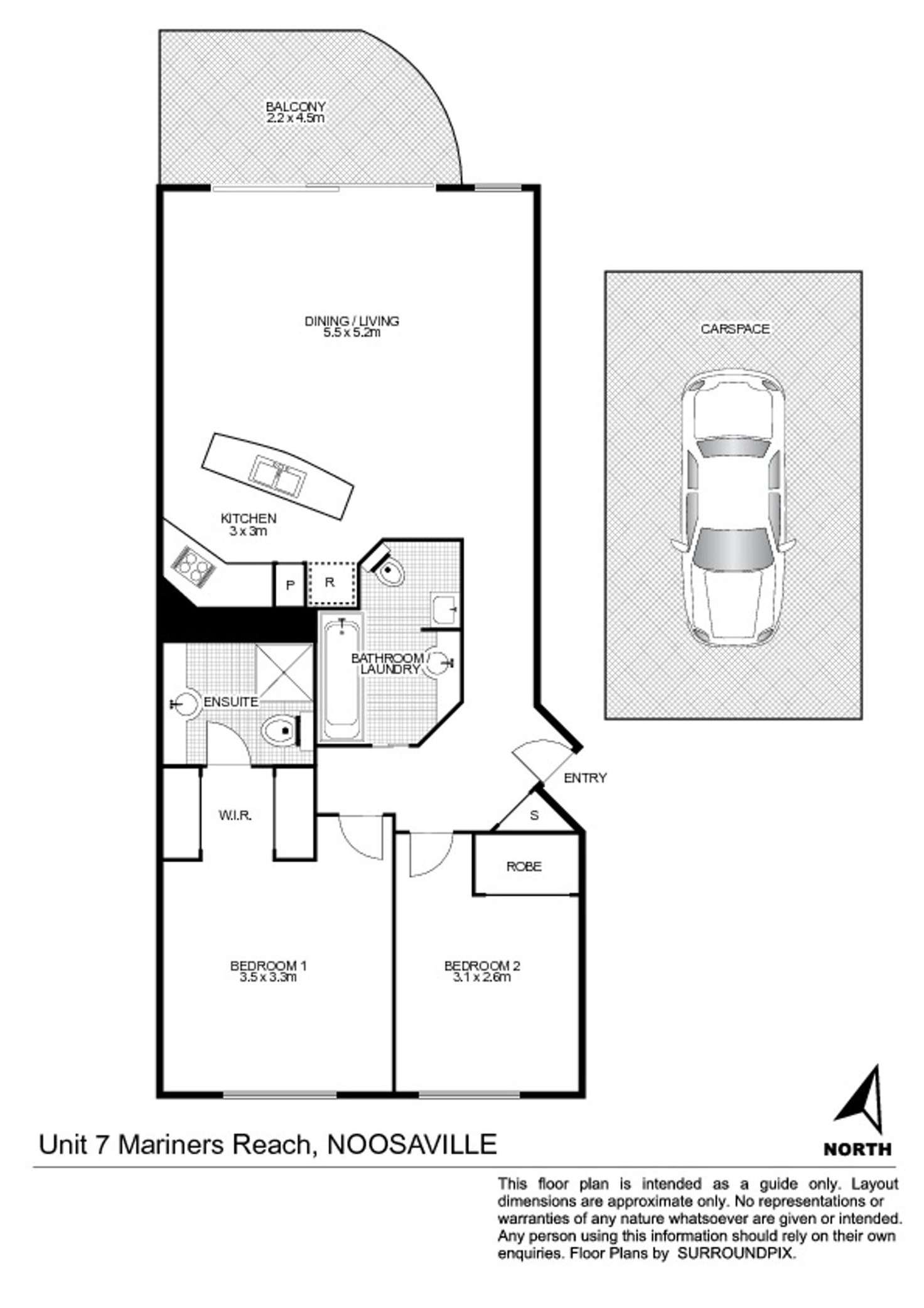 Floorplan of Homely apartment listing, 7/213 Gympie Terrace, Noosaville QLD 4566