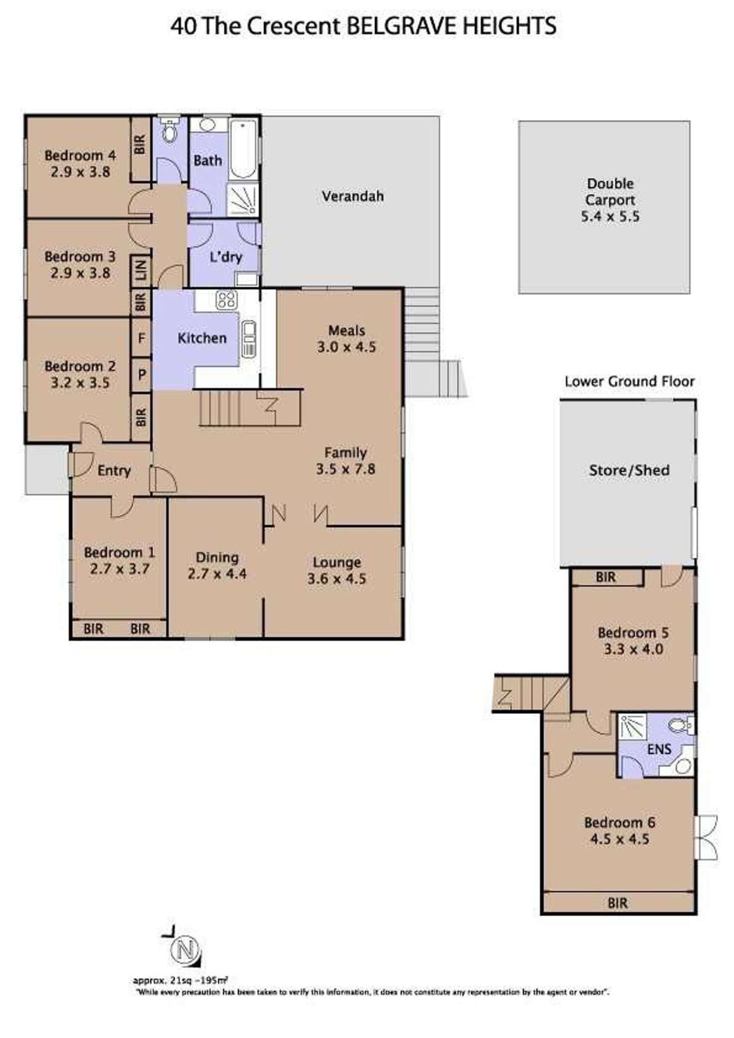 Floorplan of Homely house listing, 40 The Crescent, Belgrave Heights VIC 3160