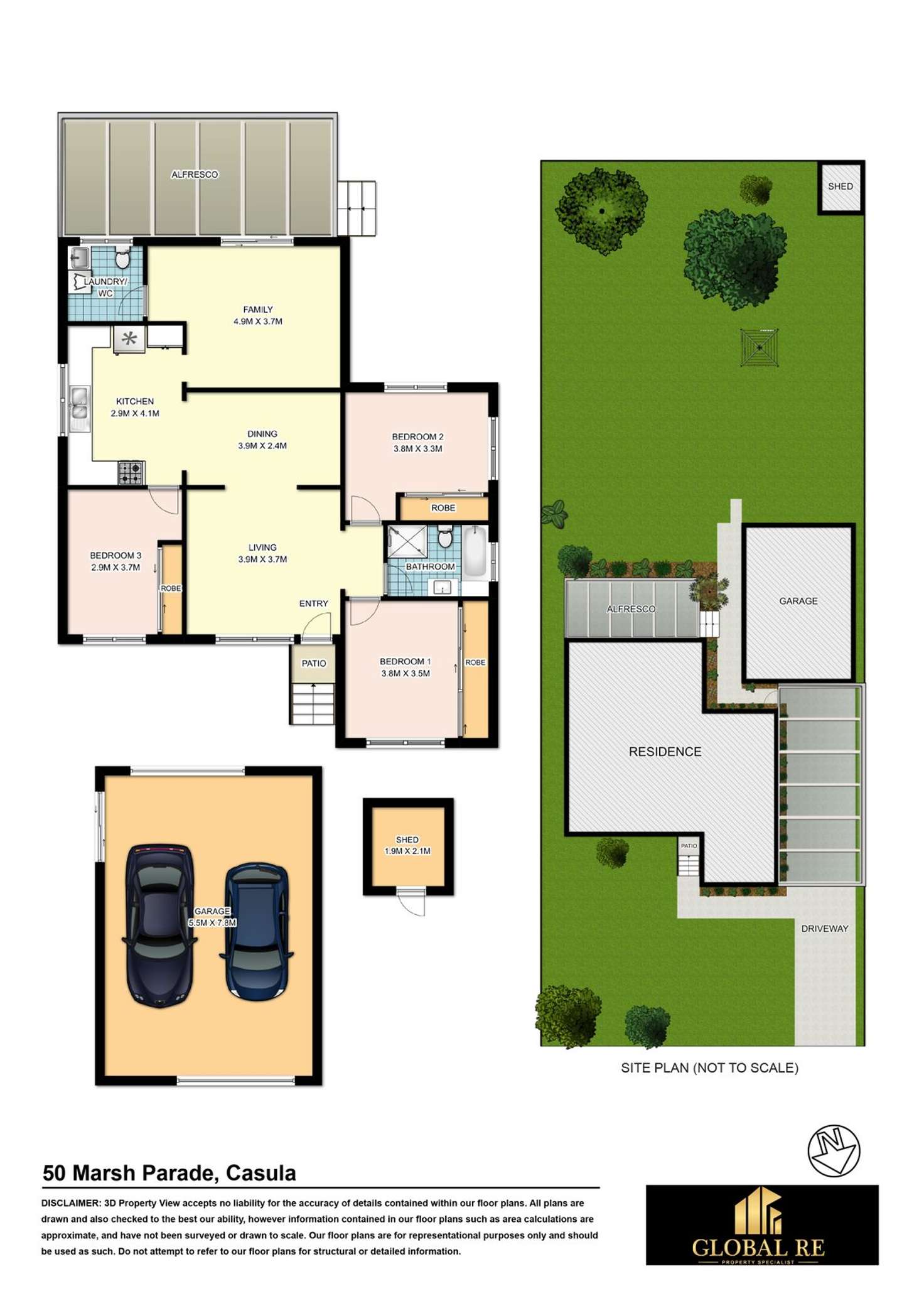 Floorplan of Homely house listing, 50 Marsh Parade, Casula NSW 2170