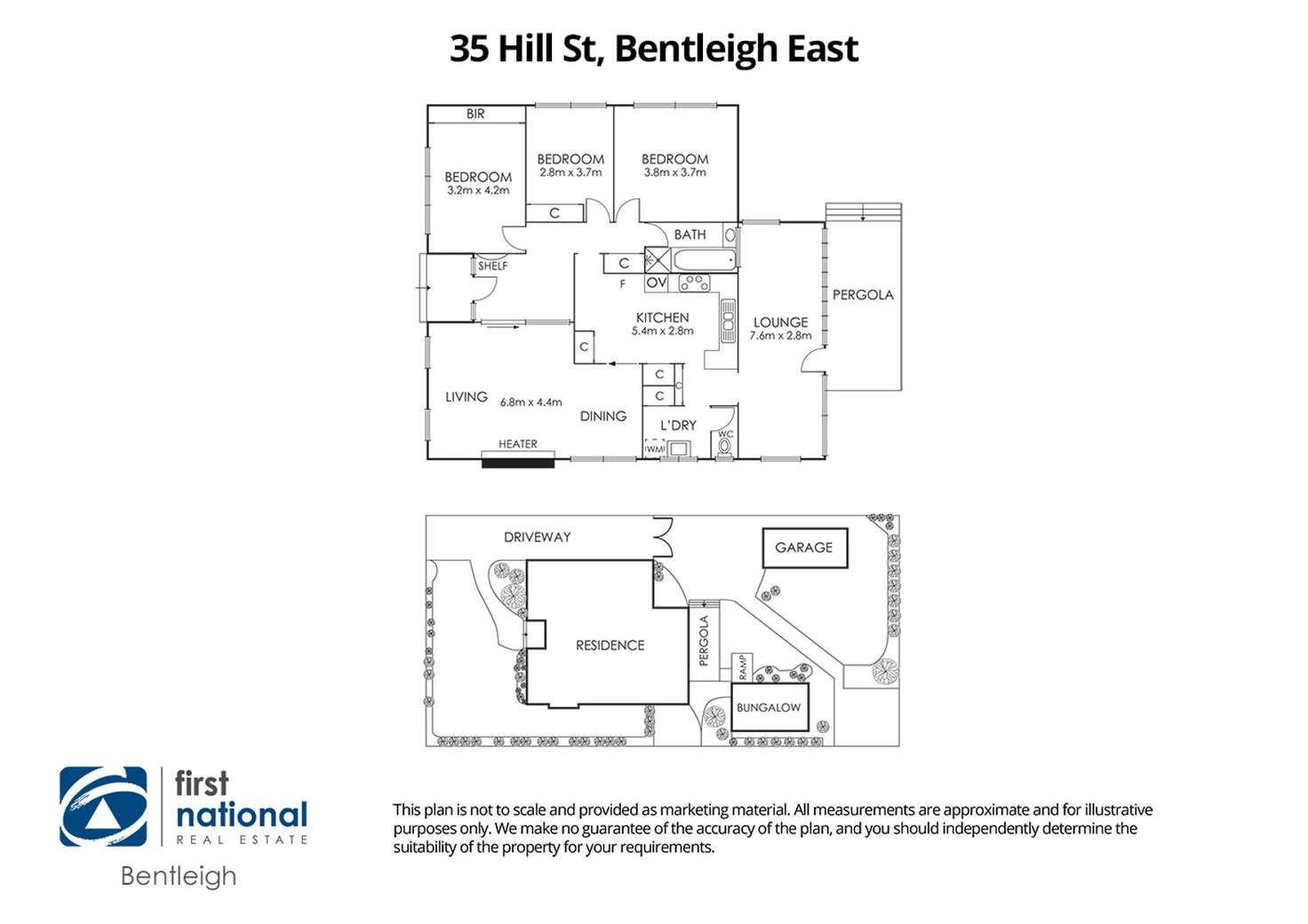 Floorplan of Homely house listing, 35 Hill Street, Bentleigh East VIC 3165