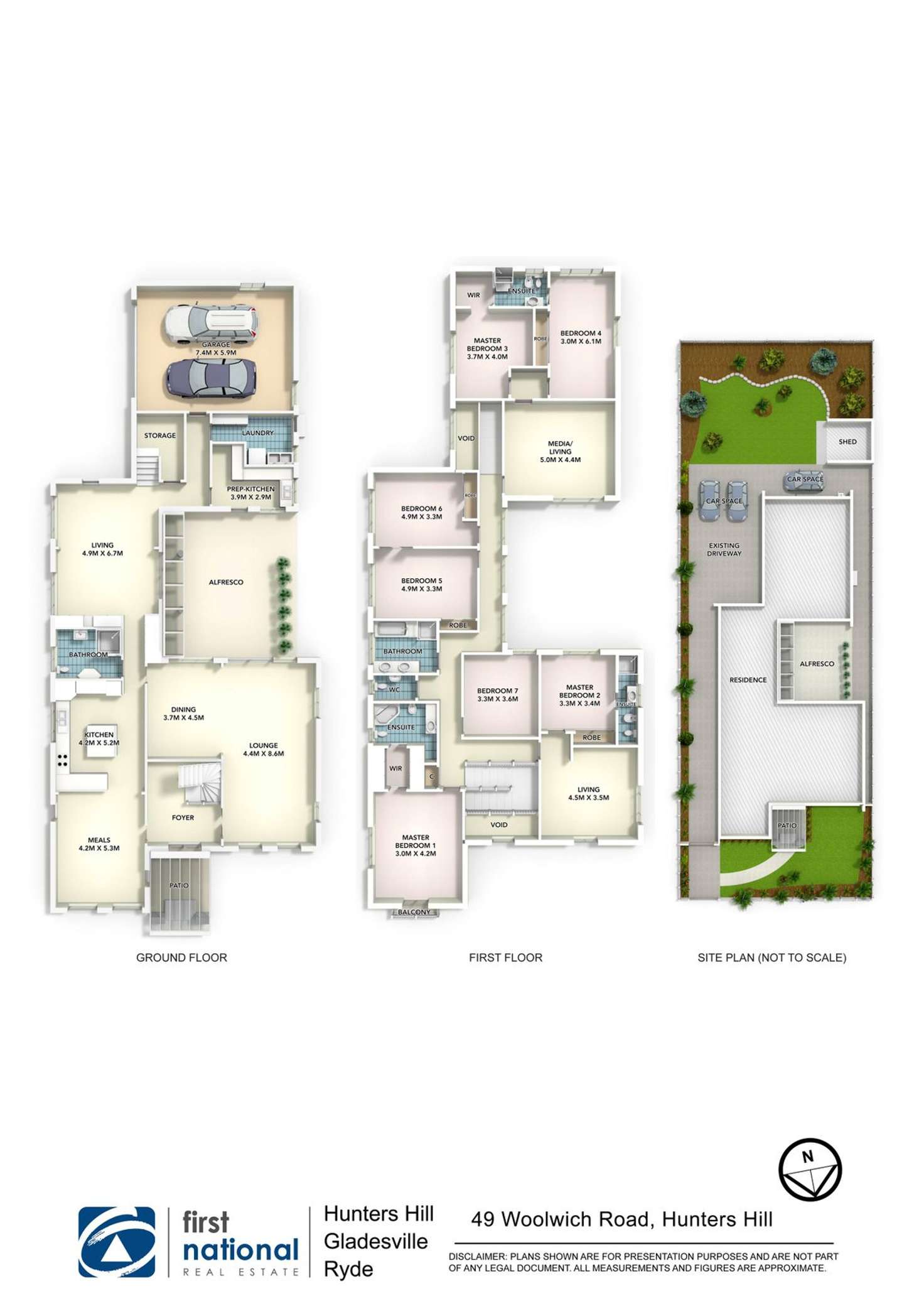 Floorplan of Homely house listing, 49 Woolwich Road, Hunters Hill NSW 2110