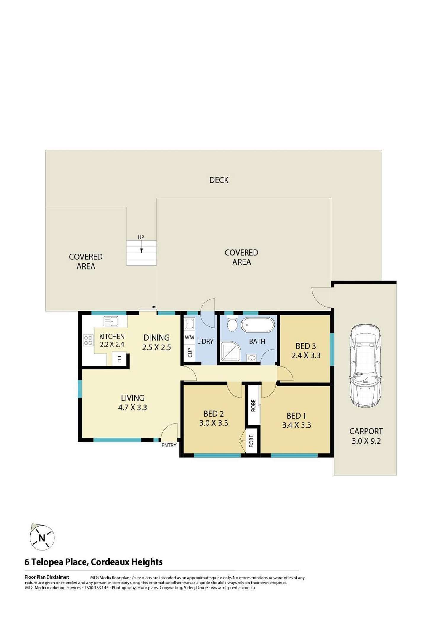 Floorplan of Homely house listing, 6 Telopea Place, Cordeaux Heights NSW 2526