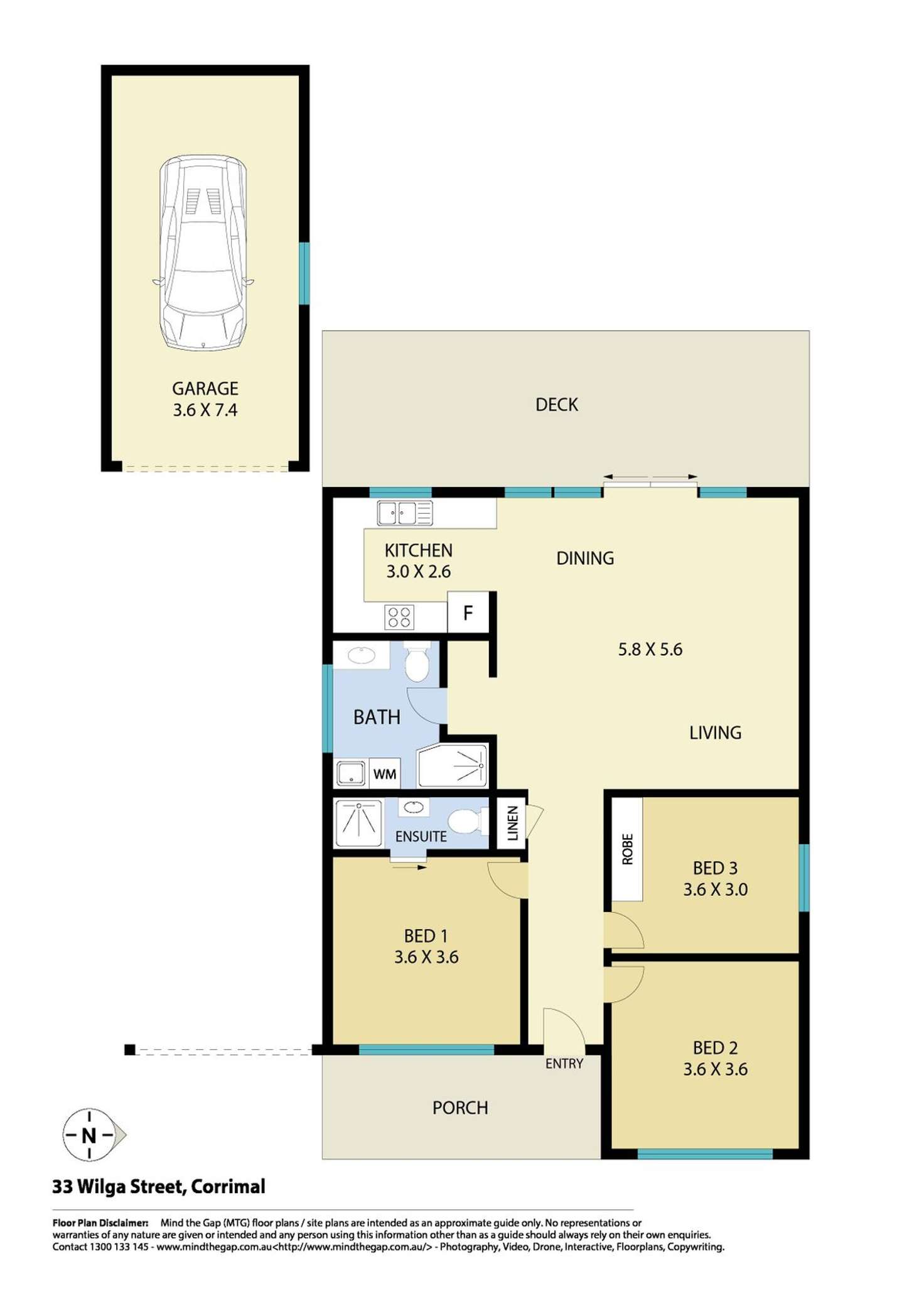 Floorplan of Homely house listing, 33 Wilga Street, Corrimal NSW 2518