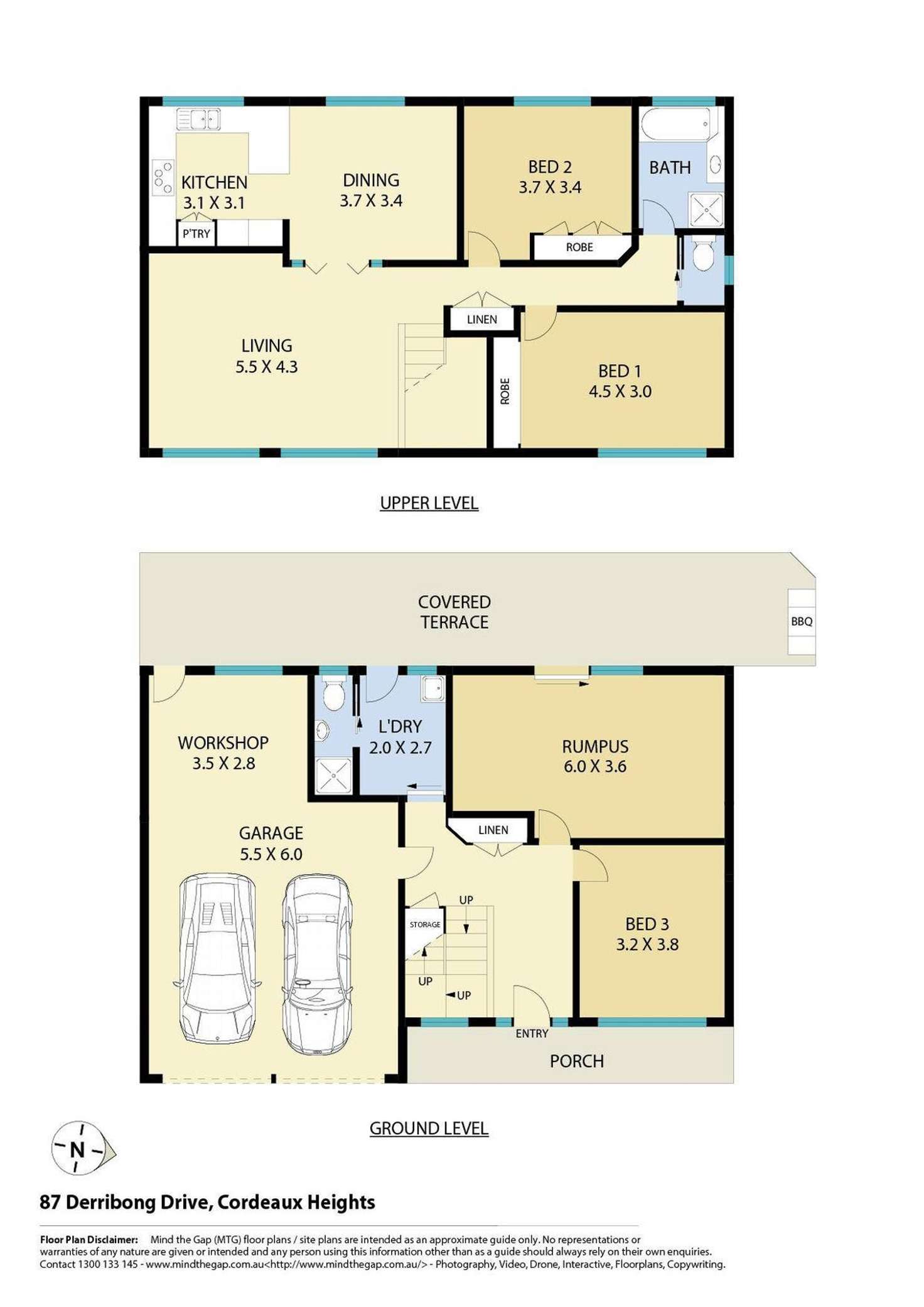 Floorplan of Homely house listing, 87 Derribong Drive, Cordeaux Heights NSW 2526