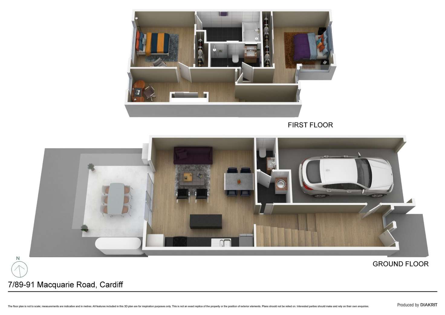 Floorplan of Homely townhouse listing, 7/89-91 Macquarie Road, Cardiff NSW 2285