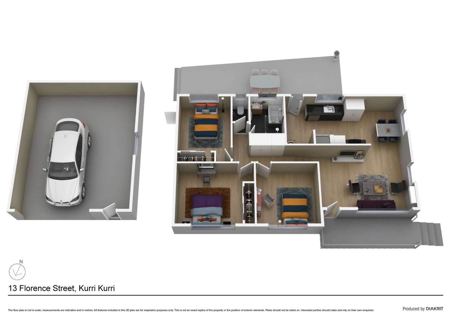 Floorplan of Homely house listing, 13 Florence Street, Kurri Kurri NSW 2327