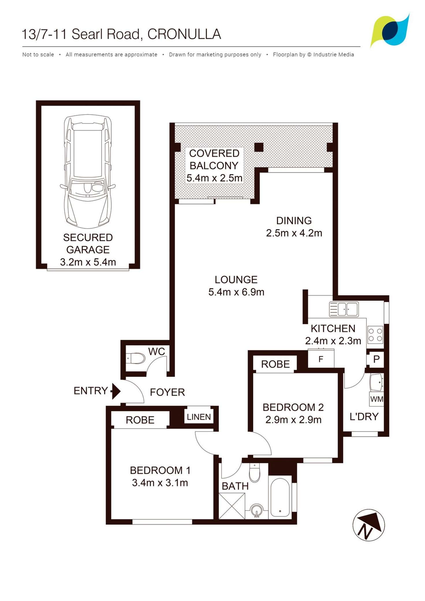 Floorplan of Homely apartment listing, 13/7-11 Searl Road, Cronulla NSW 2230