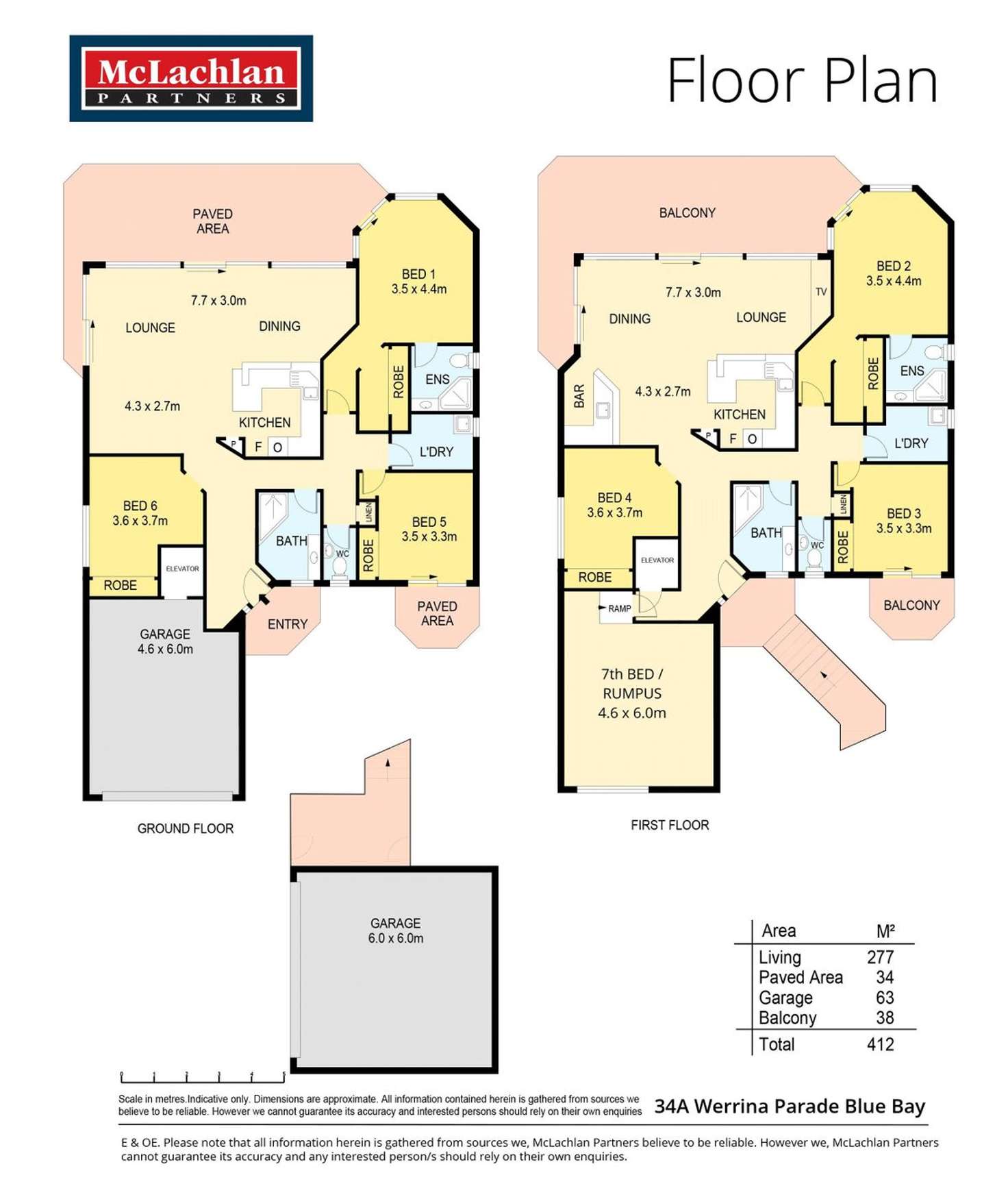 Floorplan of Homely house listing, 34A Werrina Parade, Blue Bay NSW 2261
