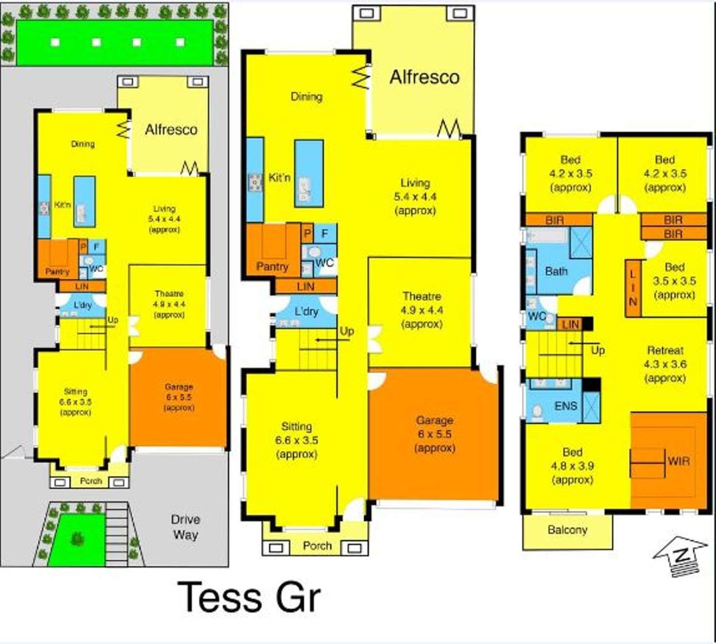 Floorplan of Homely house listing, 7 Tess Grove, Truganina VIC 3029