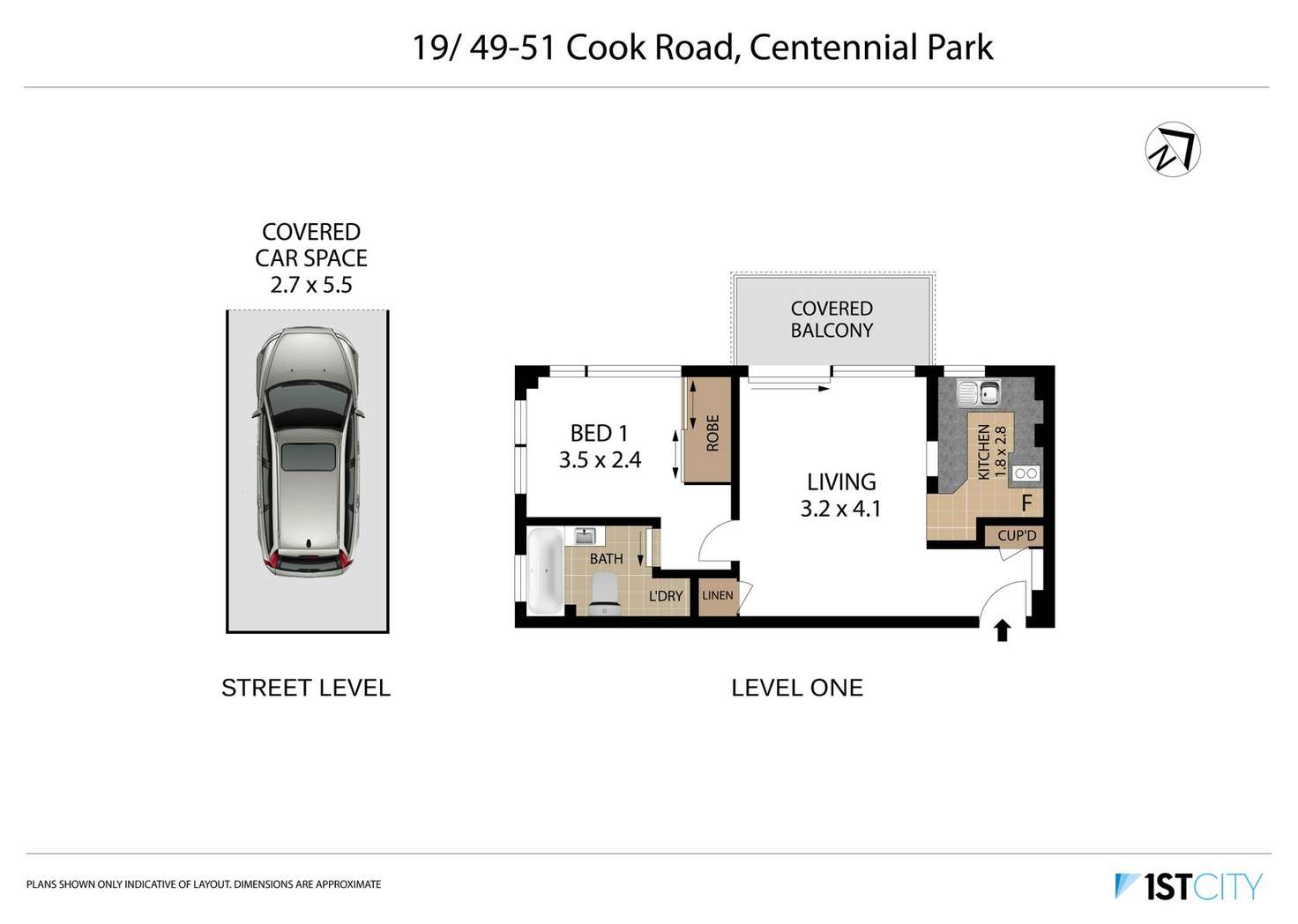 Floorplan of Homely apartment listing, 19/49 Cook Road, Centennial Park NSW 2021