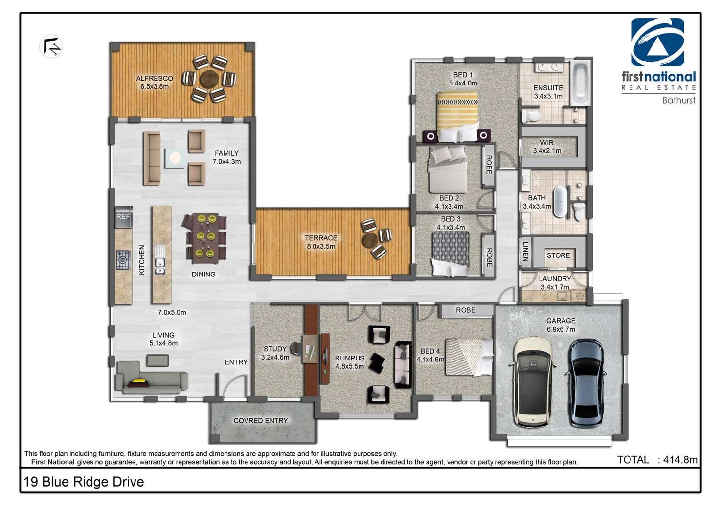 Floorplan of Homely house listing, 19 Blue Ridge Drive, White Rock NSW 2795