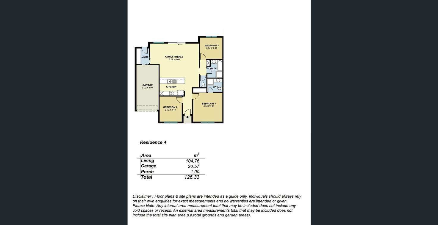 Floorplan of Homely house listing, 4 Harcourt Terrace, Modbury SA 5092