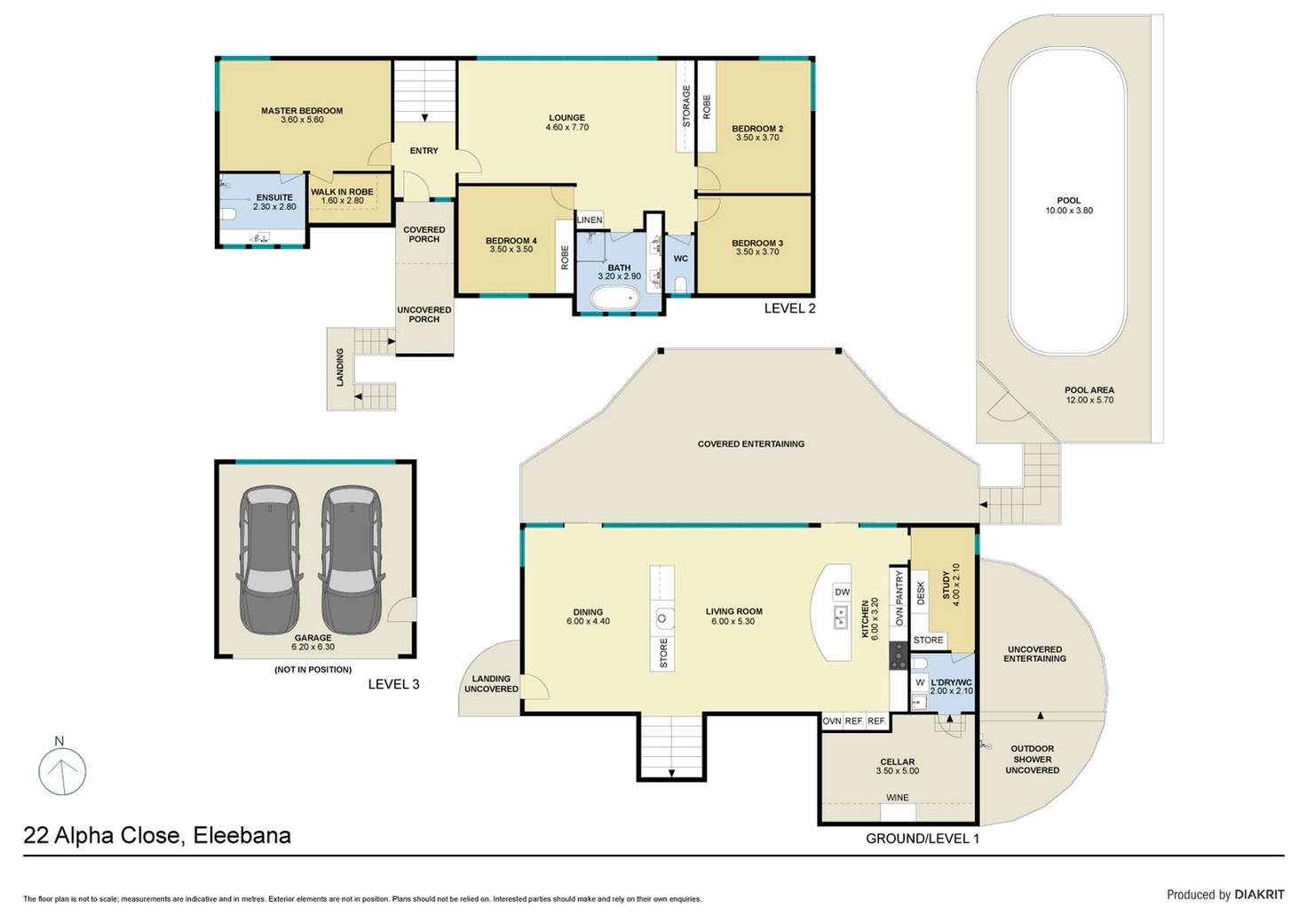 Floorplan of Homely house listing, 22 Alpha Close, Eleebana NSW 2282