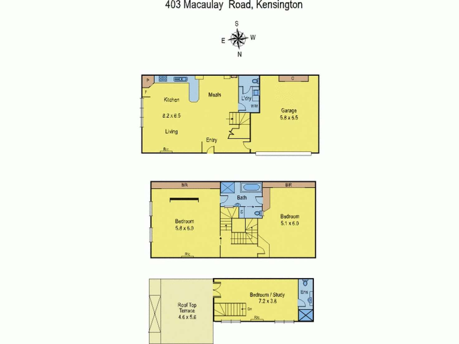Floorplan of Homely house listing, 403 Macaulay Road, Kensington VIC 3031