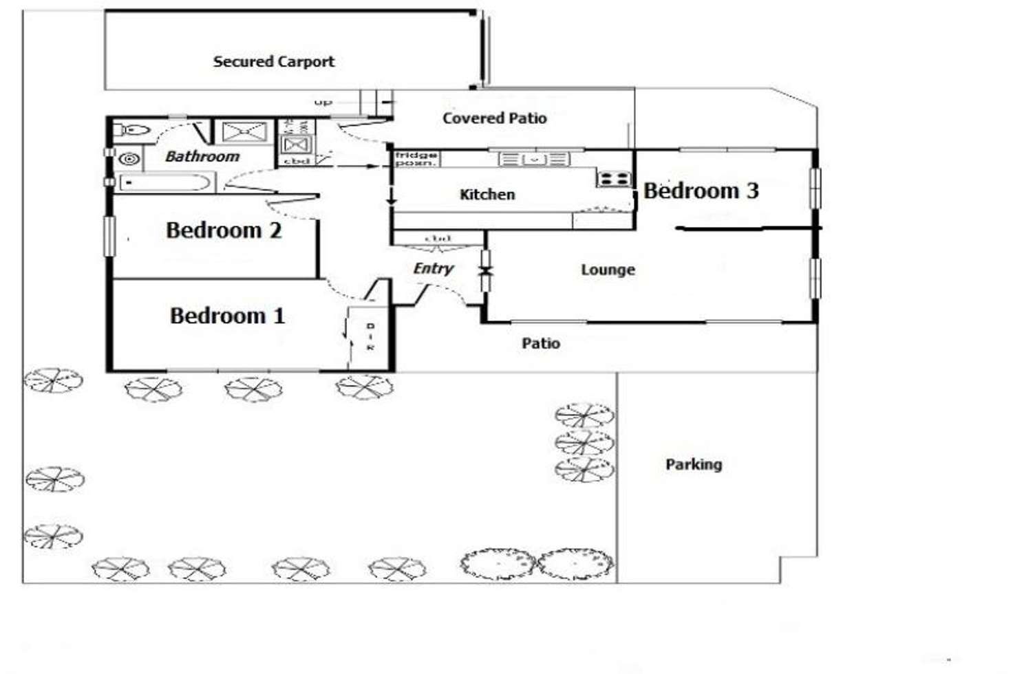 Floorplan of Homely unit listing, 1/15 Tunstall Avenue, Nunawading VIC 3131