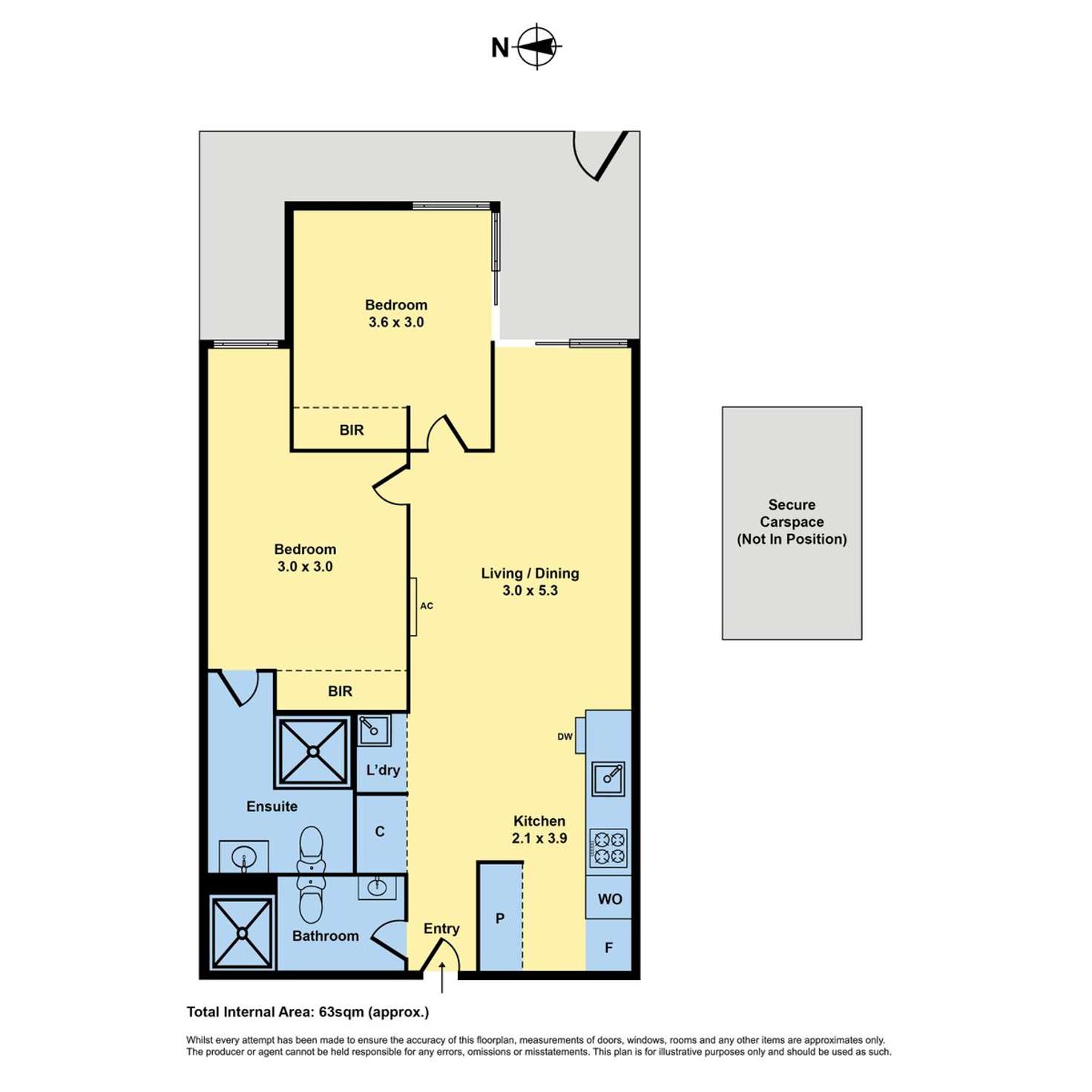 Floorplan of Homely apartment listing, G44/660 Blackburn Road, Notting Hill VIC 3168