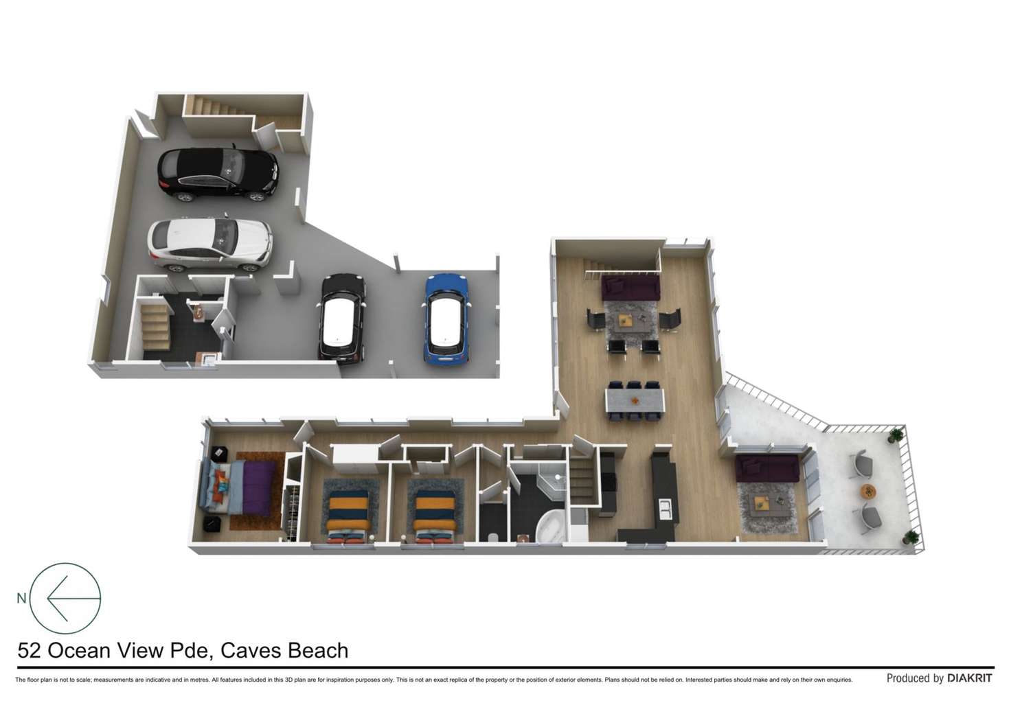 Floorplan of Homely house listing, 52 Ocean View Parade, Caves Beach NSW 2281