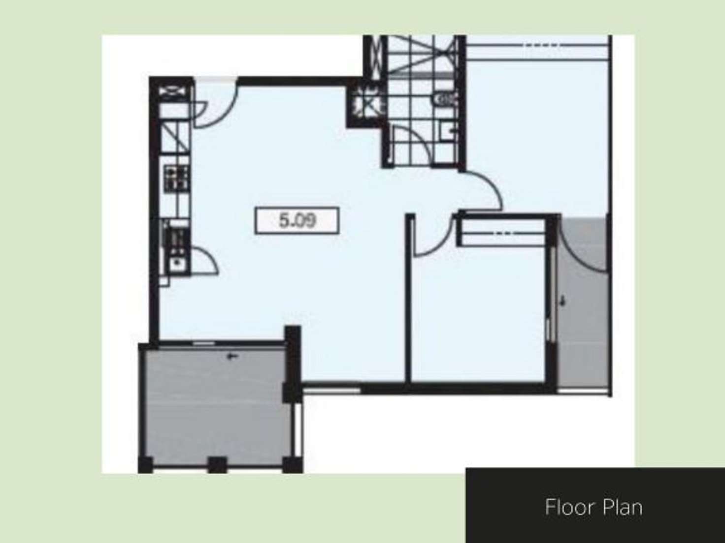 Floorplan of Homely apartment listing, 509/10 Trenerry Crescent, Abbotsford VIC 3067