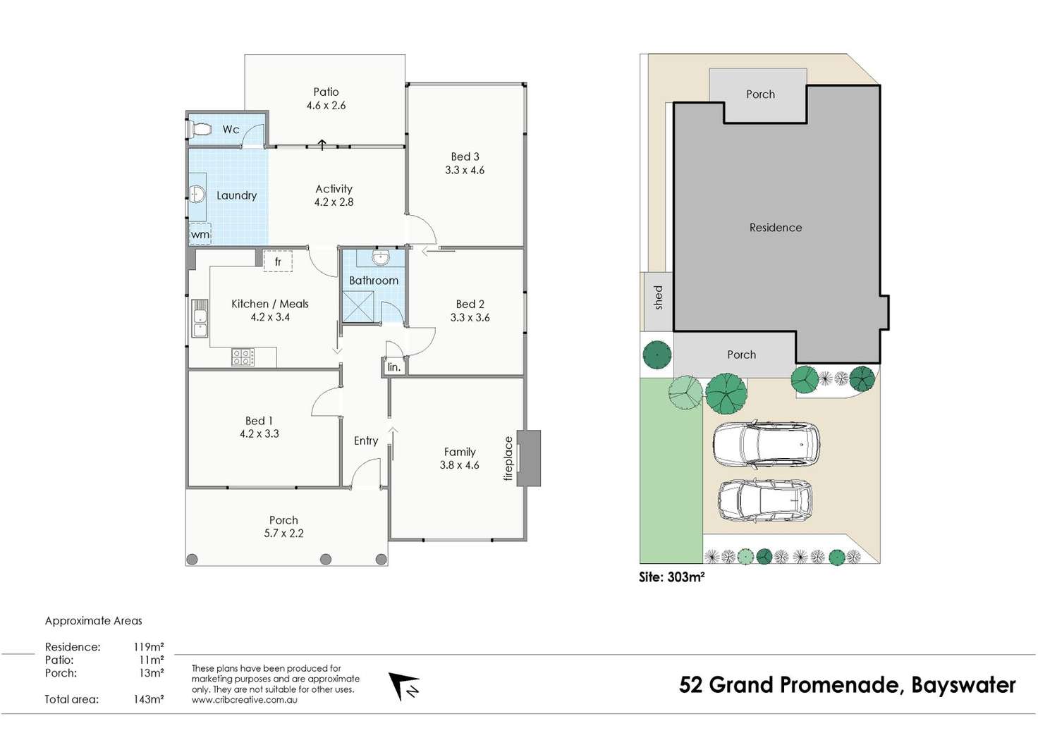 Floorplan of Homely house listing, 52 Grand Promenade, Bayswater WA 6053