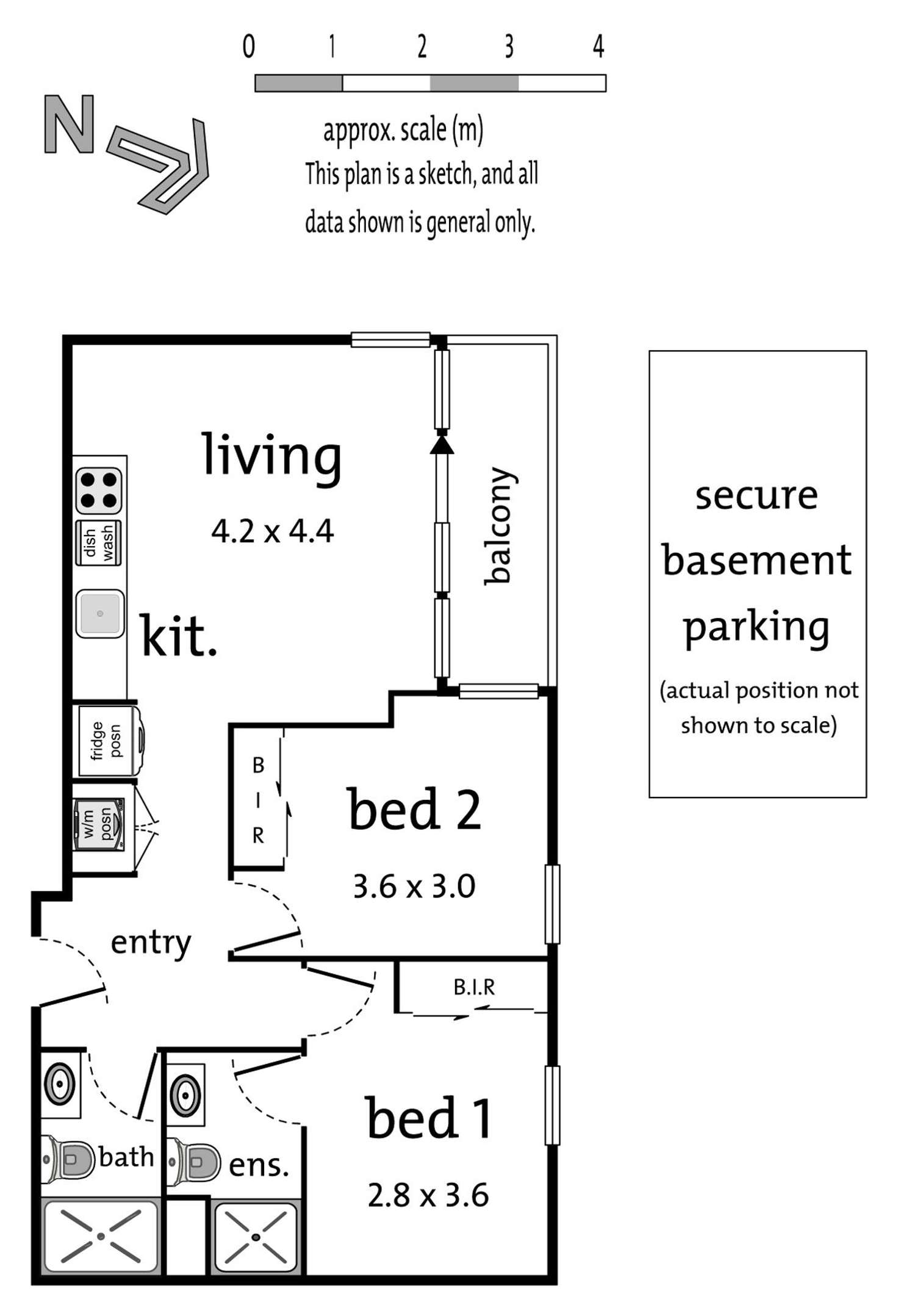 Floorplan of Homely apartment listing, 336B/1-19 Colombo Street, Mitcham VIC 3132