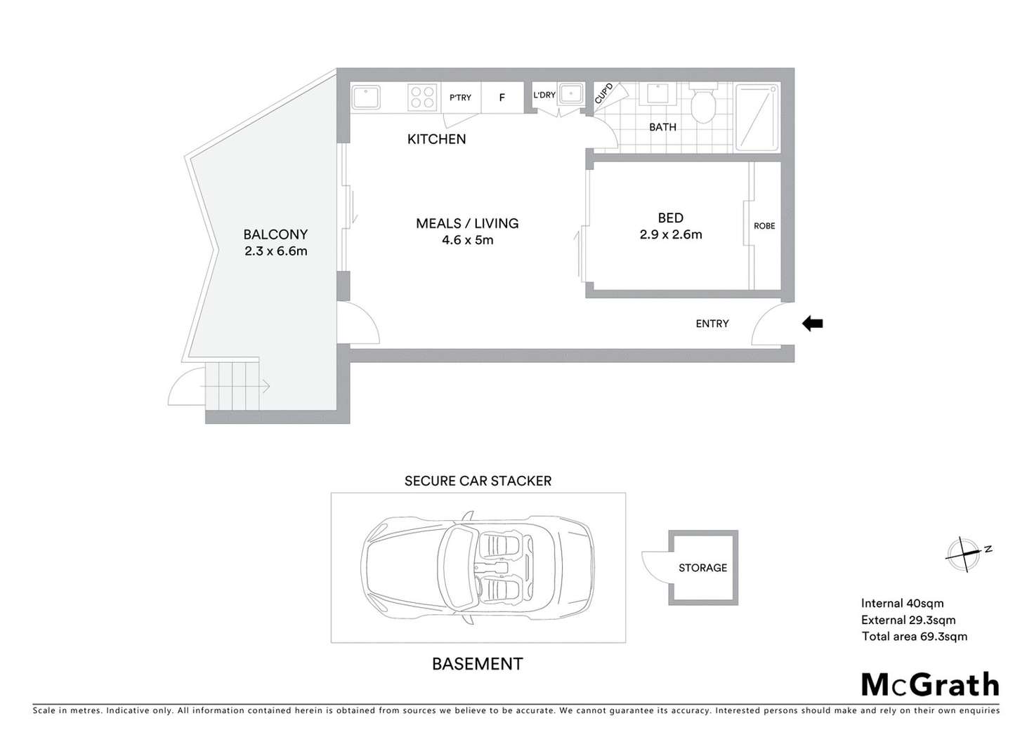 Floorplan of Homely apartment listing, G01/33 Harrow Street, Box Hill VIC 3128