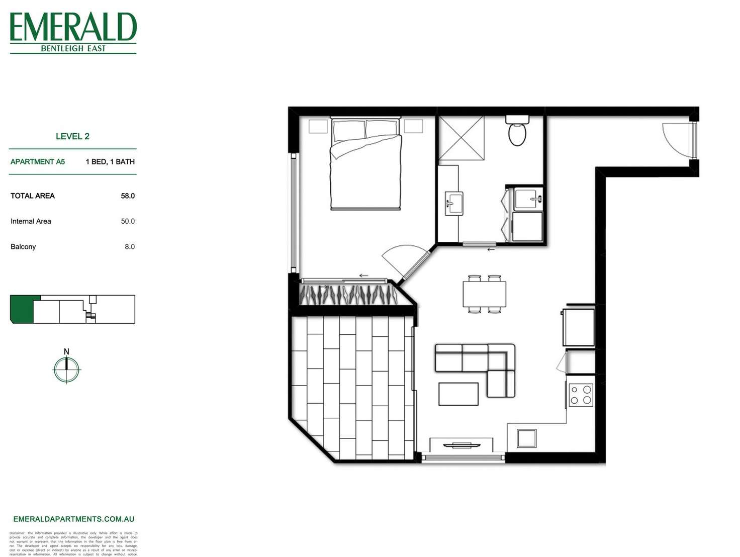 Floorplan of Homely apartment listing, 5/36 Browns Road, Bentleigh East VIC 3165