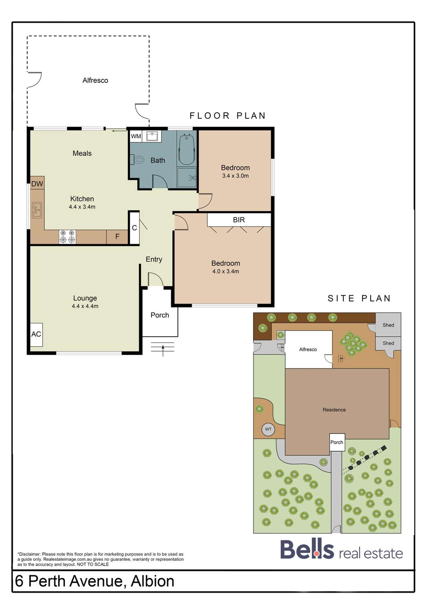 Floorplan of Homely house listing, 6 Perth Avenue, Albion VIC 3020