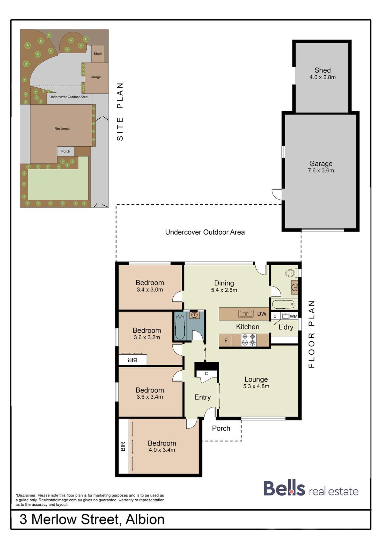Floorplan of Homely house listing, 3 Merlow Street, Albion VIC 3020