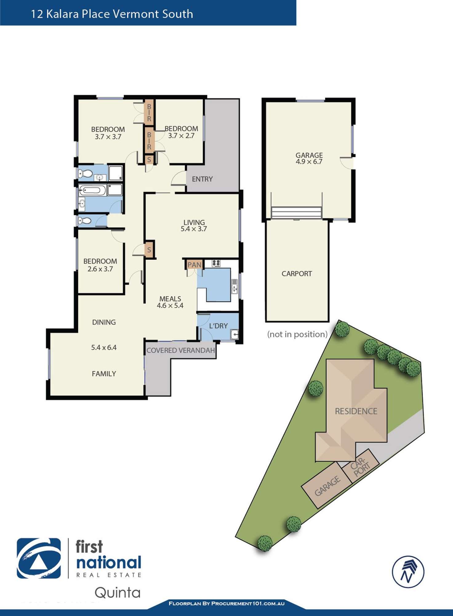 Floorplan of Homely house listing, 12 Kalara Place, Vermont South VIC 3133